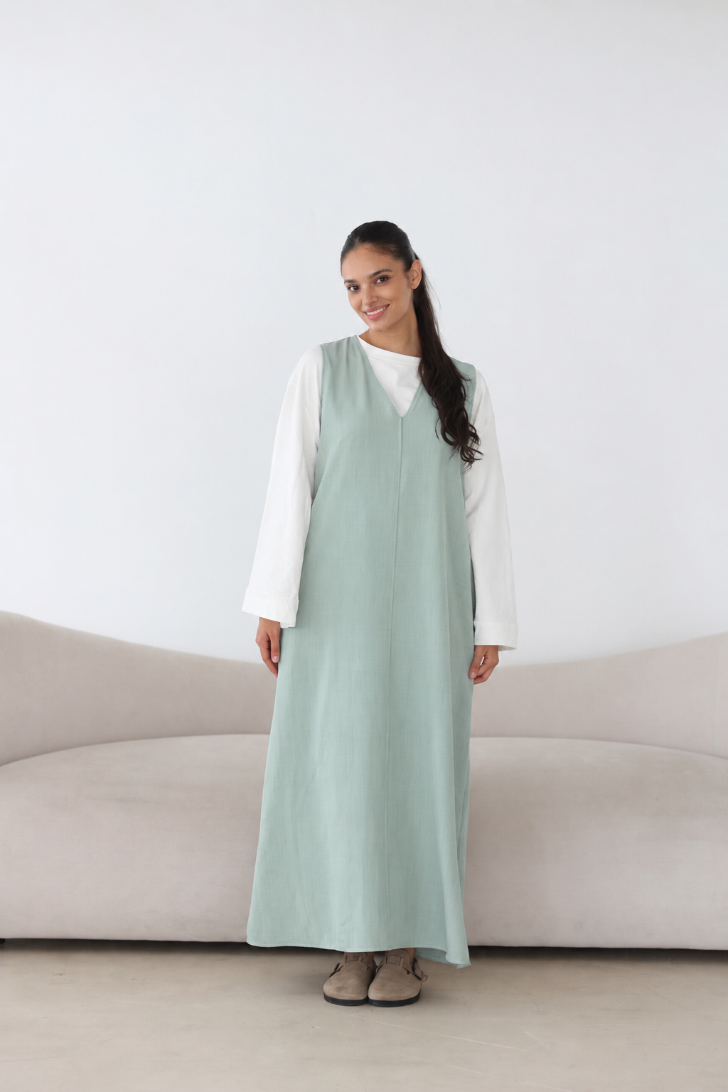 Ärmelloses Maxikleid
