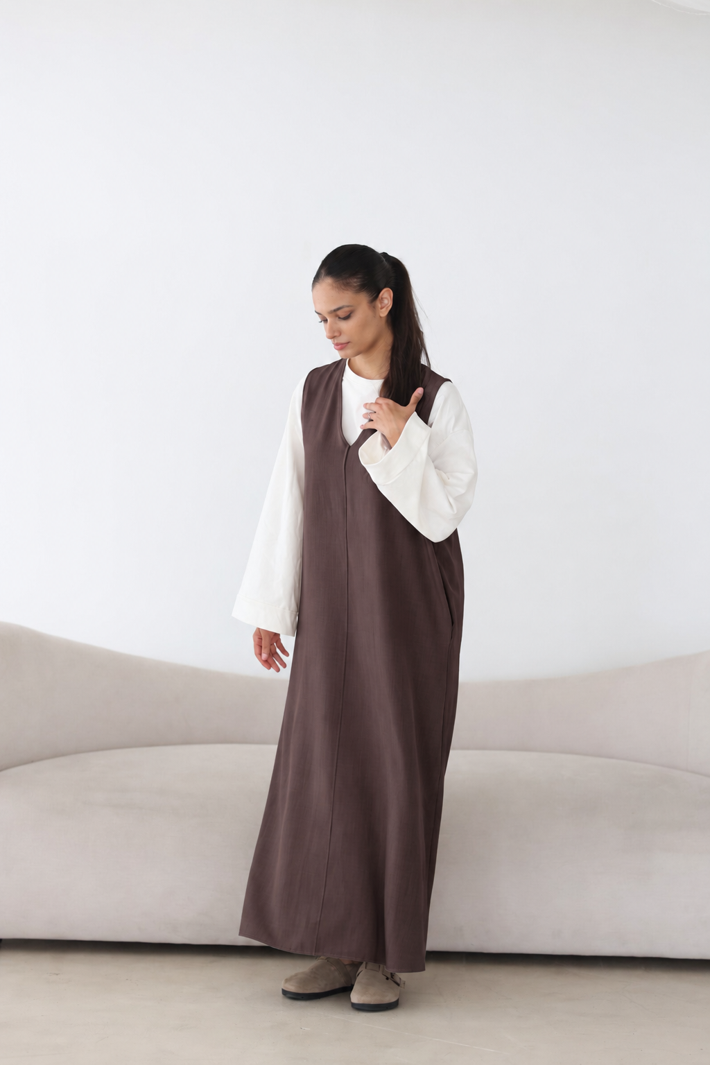 Ärmelloses Maxikleid
