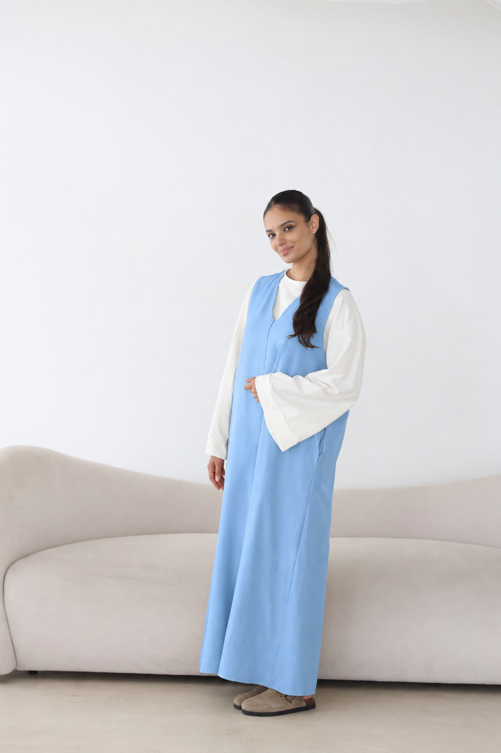 Ärmelloses Maxikleid