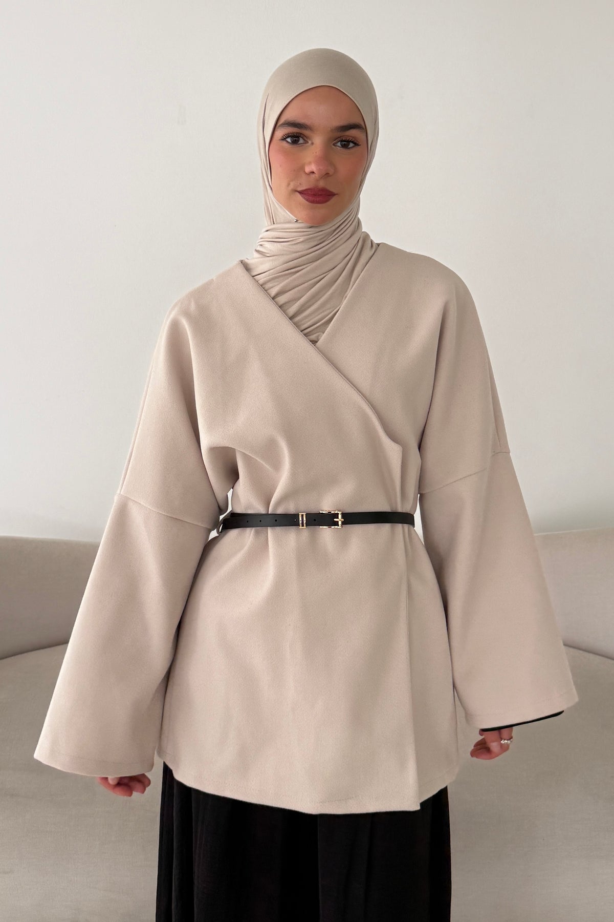 Jacke mit Gürtel