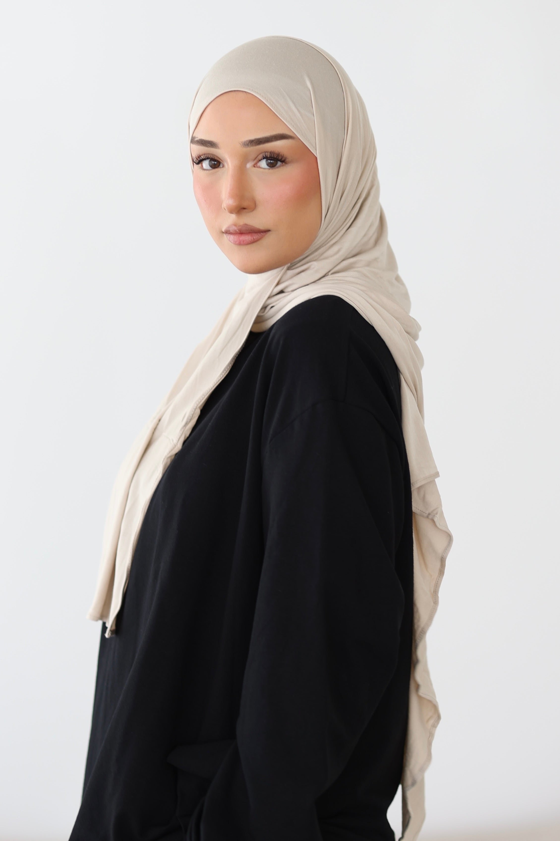Premium Jersey in Beige