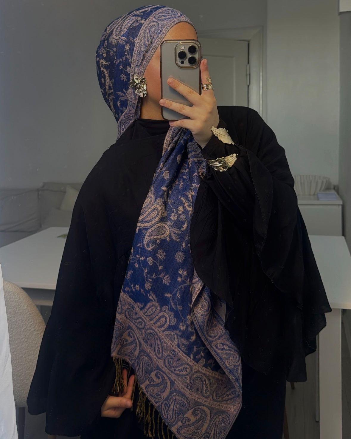Blueberry Breeze – Premium Pashmina Hijab