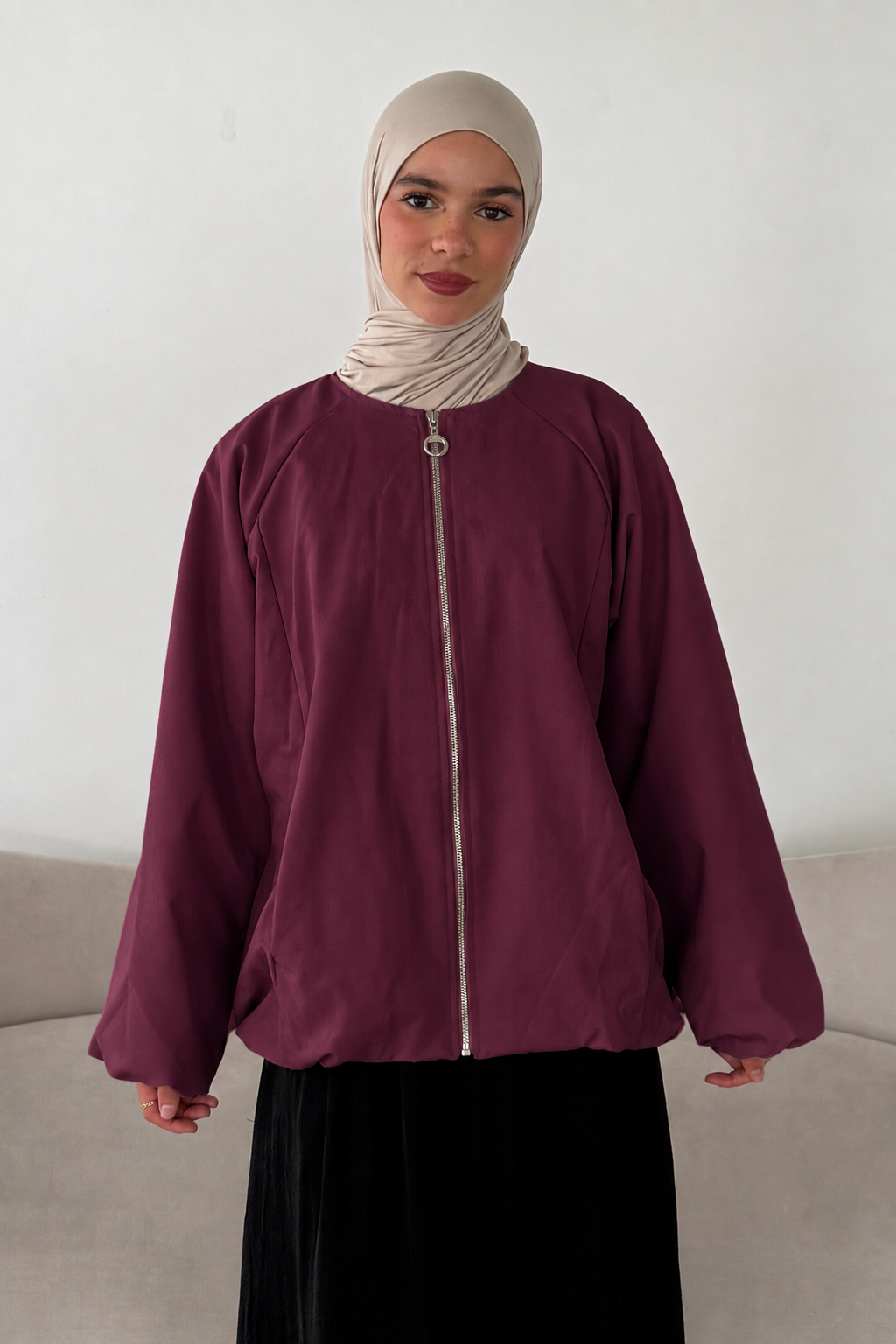 Weite Übergangsjacke