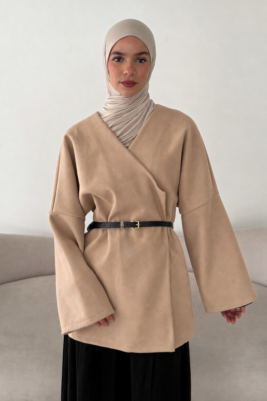 Jacke mit Gürtel