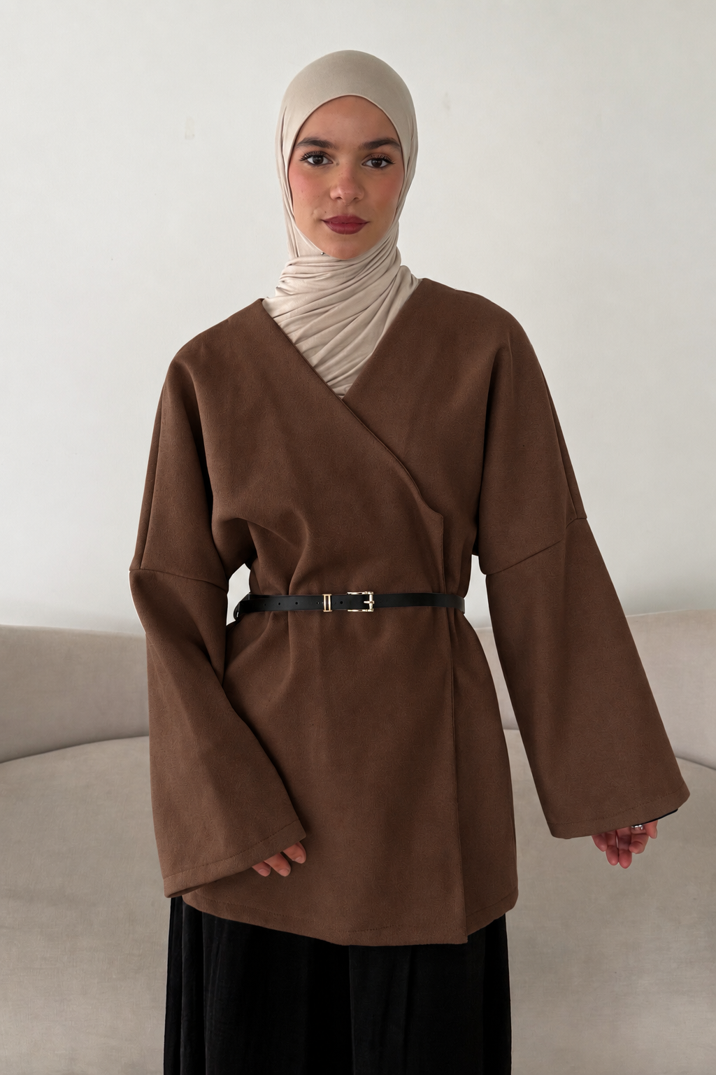 Jacke mit Gürtel