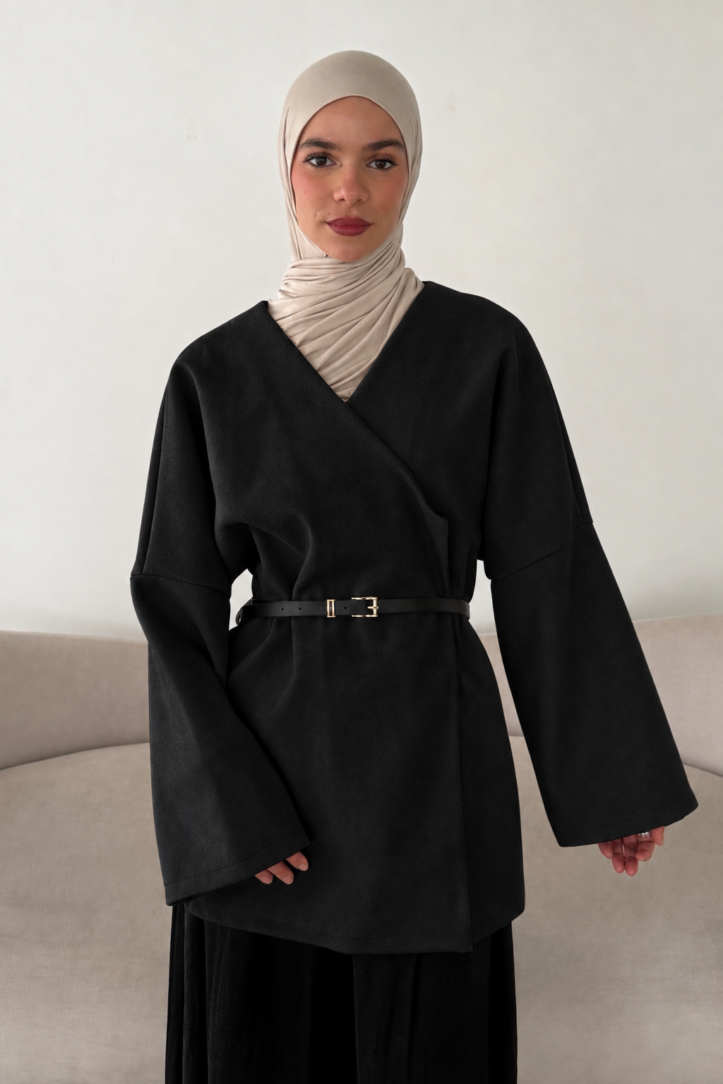 Jacke mit Gürtel