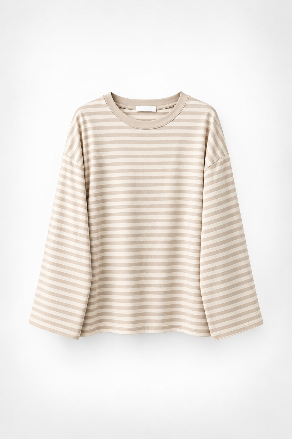Weites Langarmshirt mit Streifen