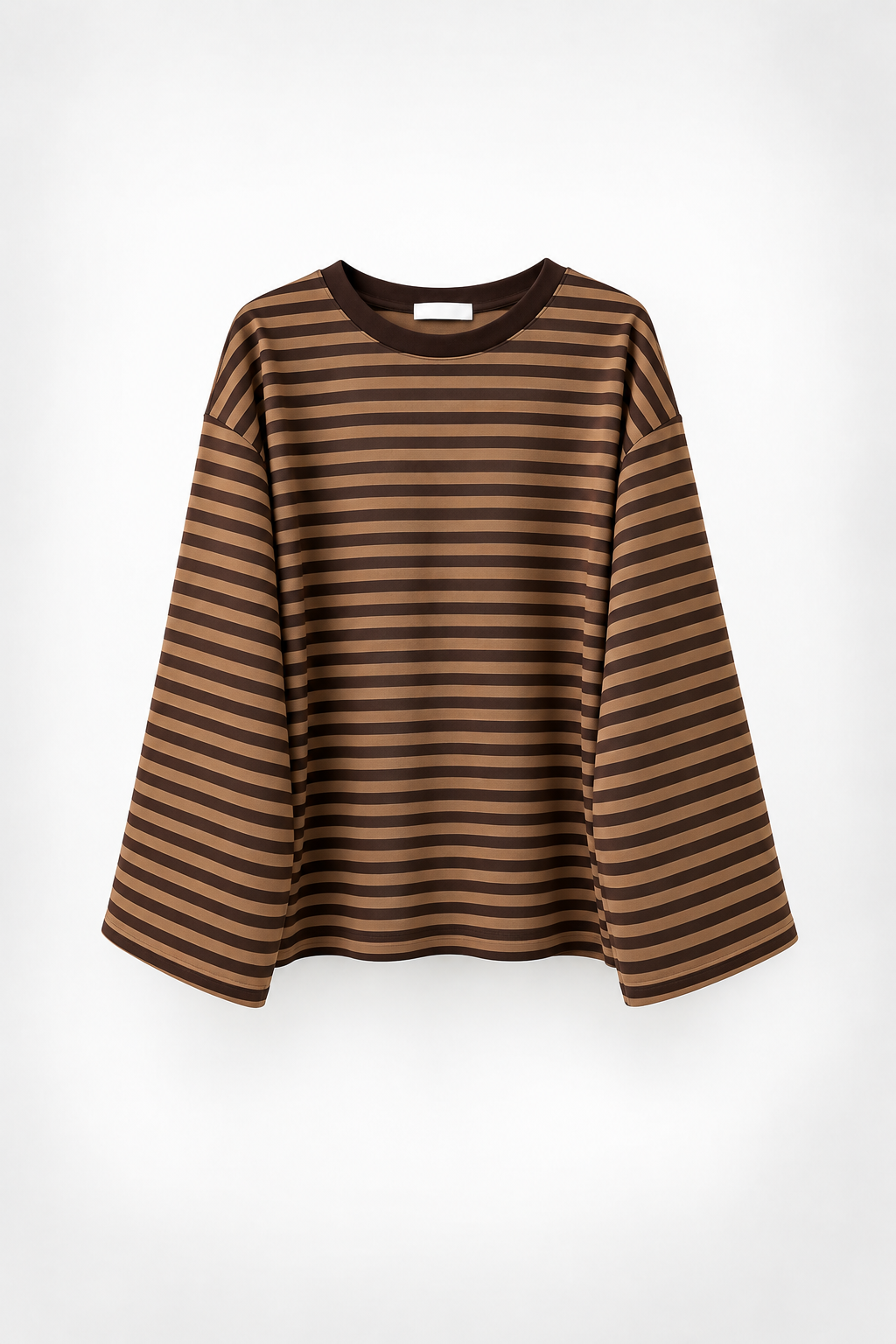 Weites Langarmshirt mit Streifen