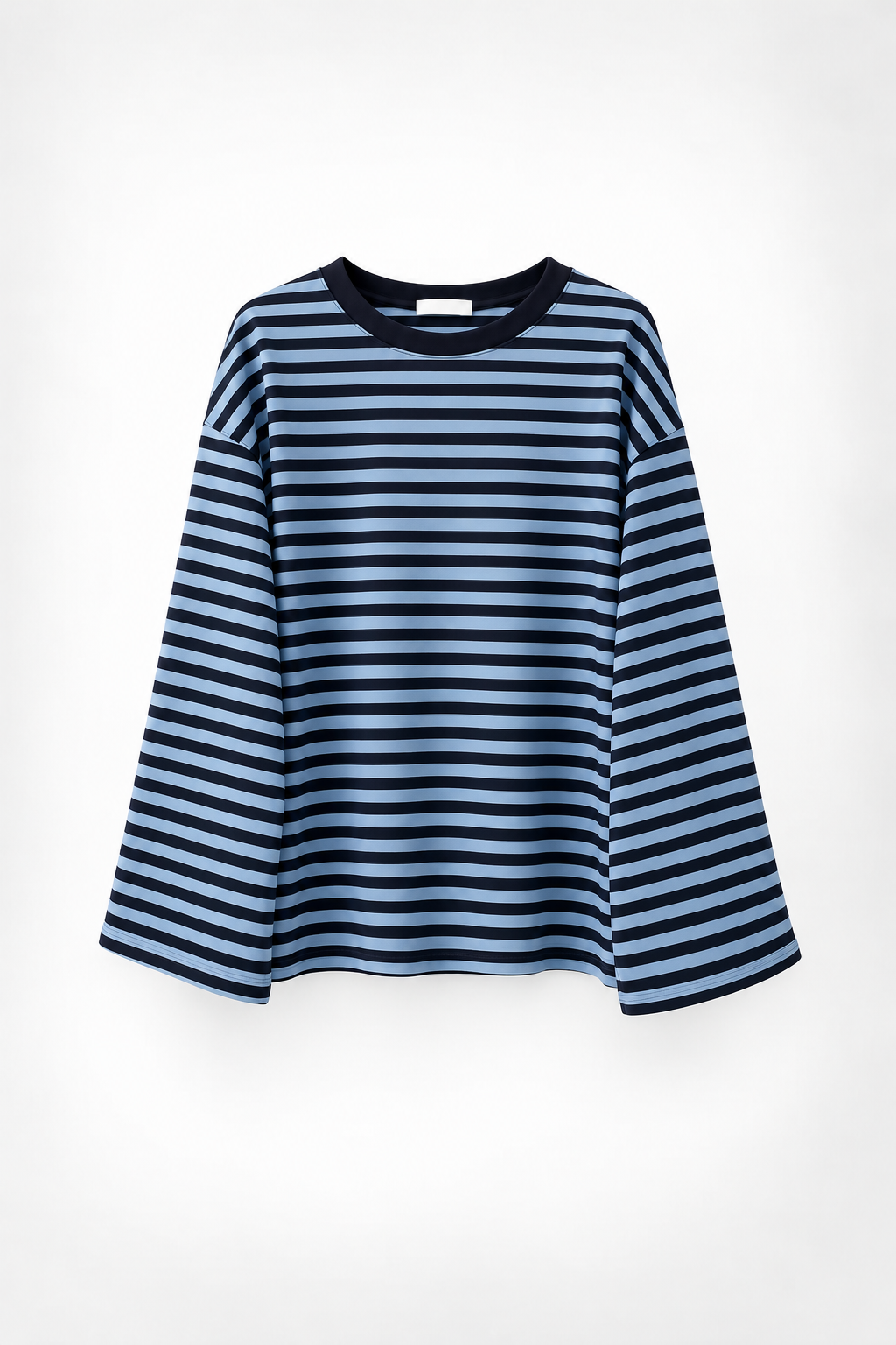 Weites Langarmshirt mit Streifen