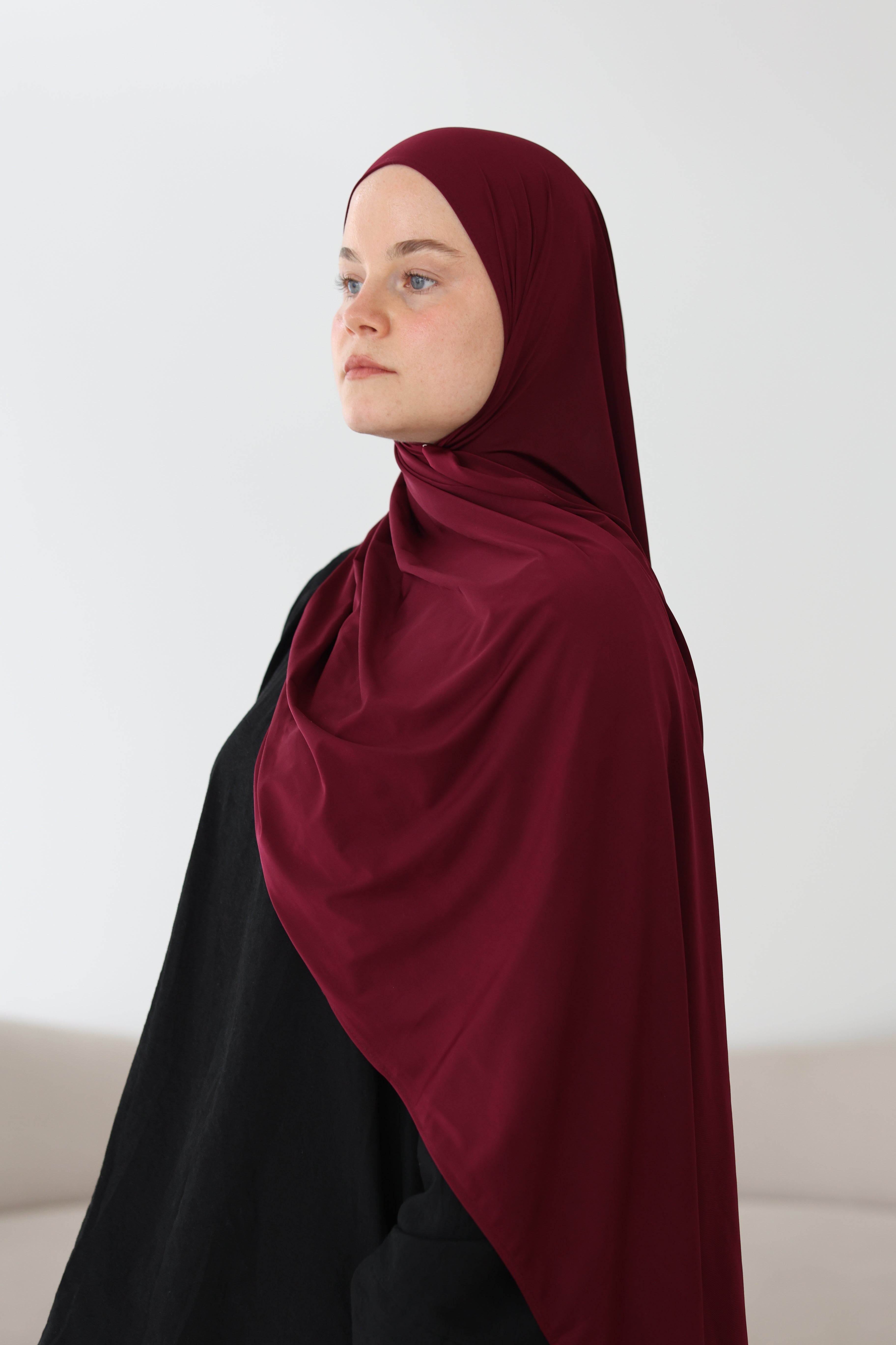 Liquid Jersey in Dark Cherry