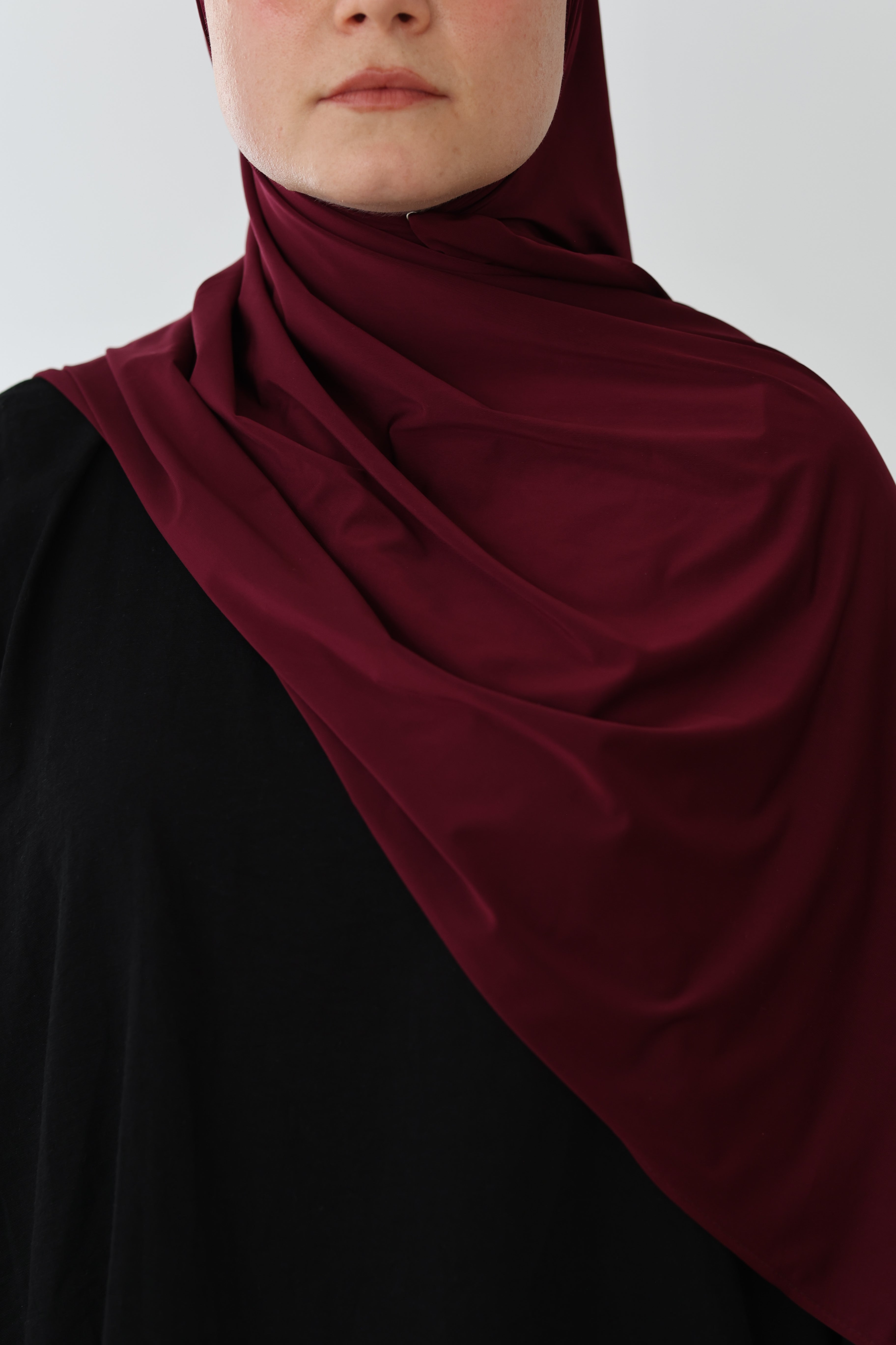 Liquid Jersey in Dark Cherry