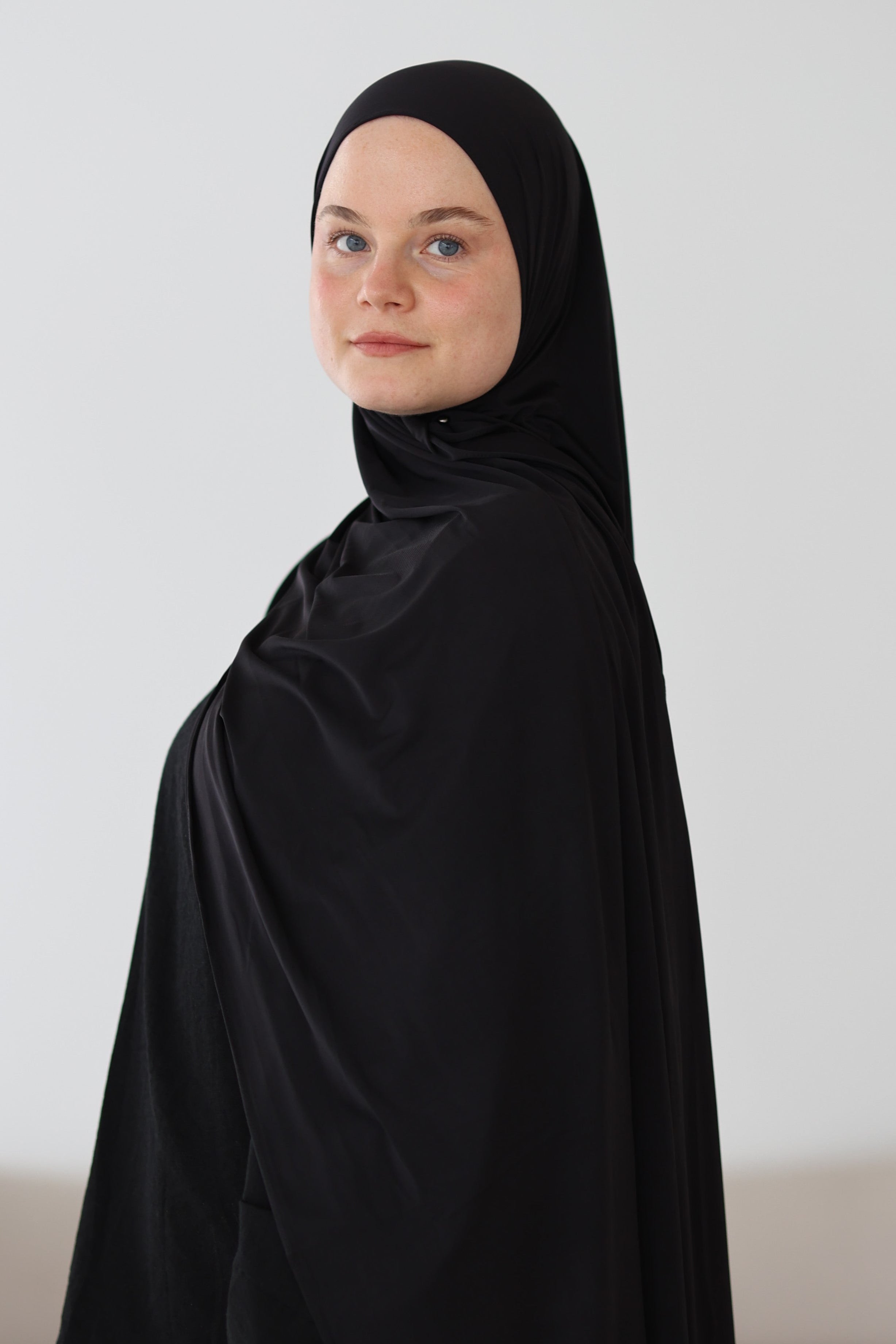 Liquid Jersey in Schwarz