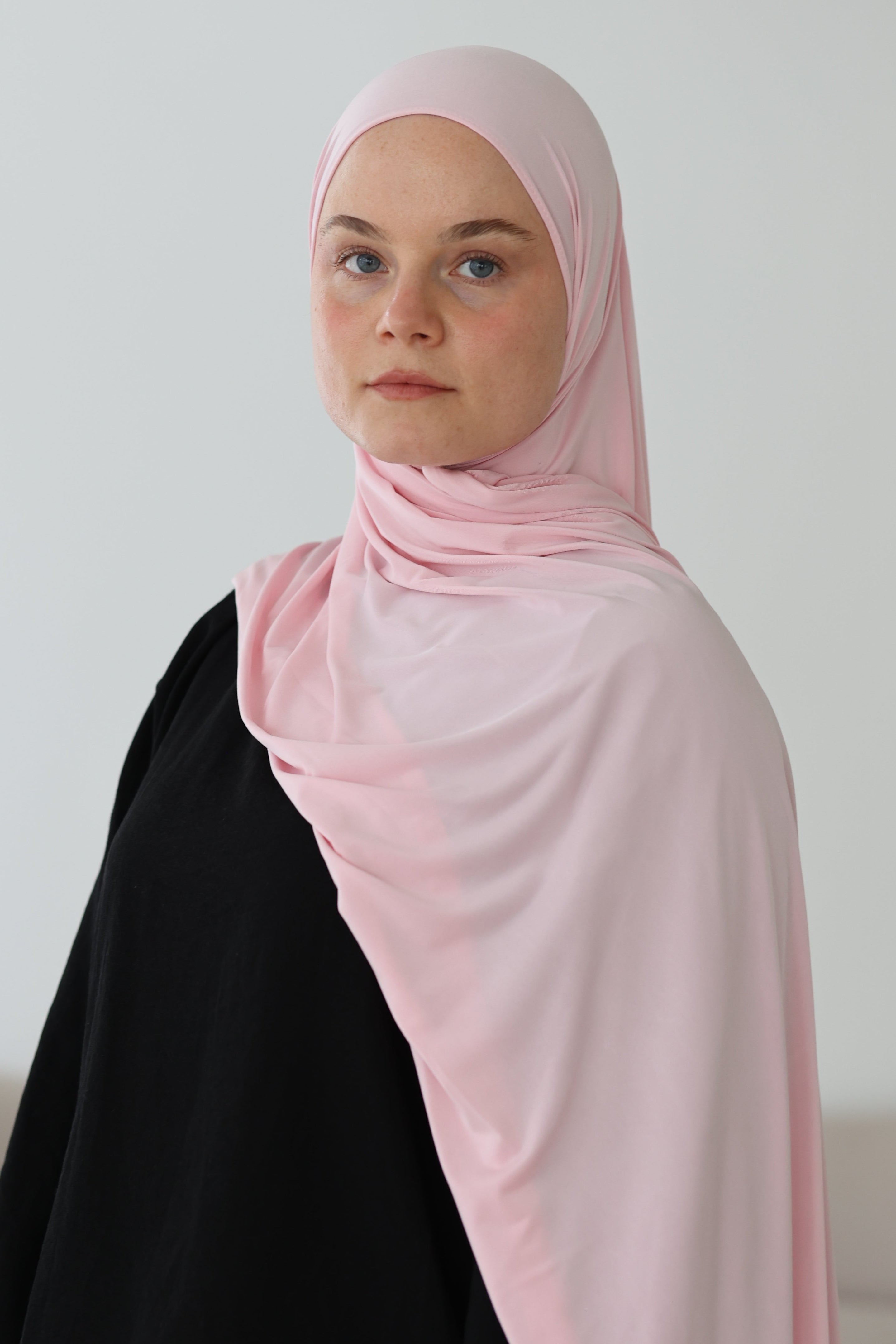 Liquid Jersey in Pastellrosa