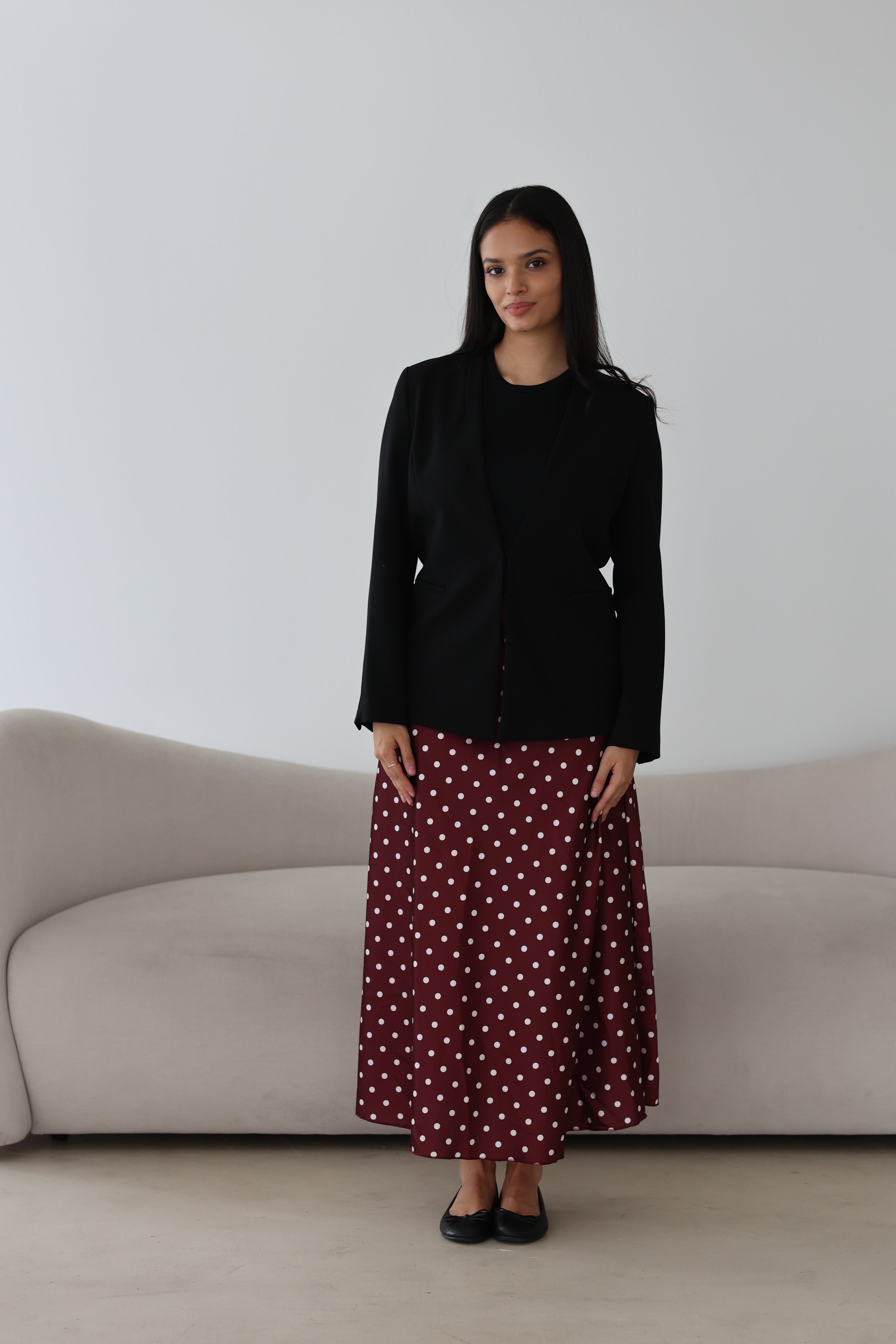 Polka Dot Satinrock