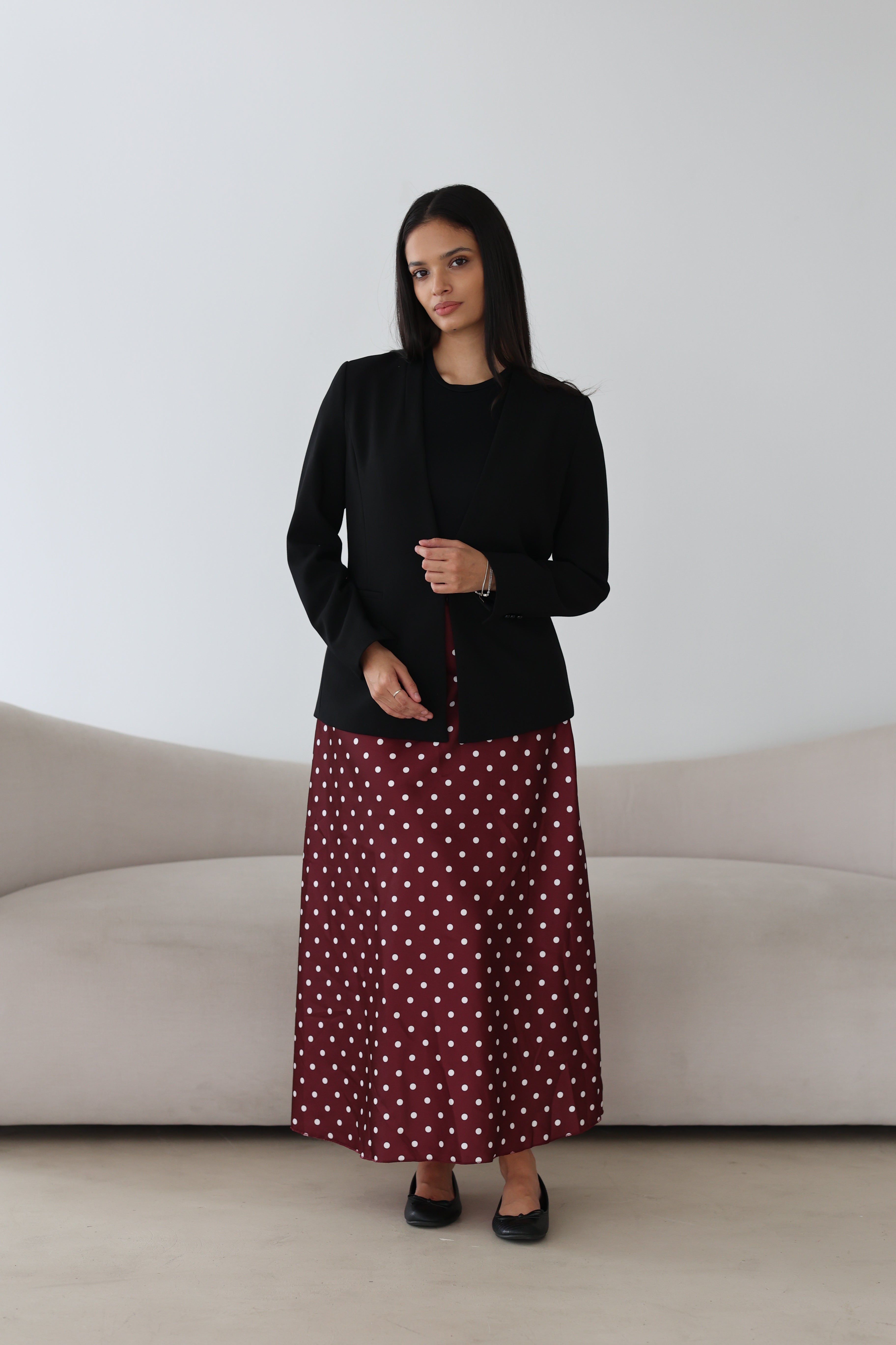 Polka Dot Satinrock