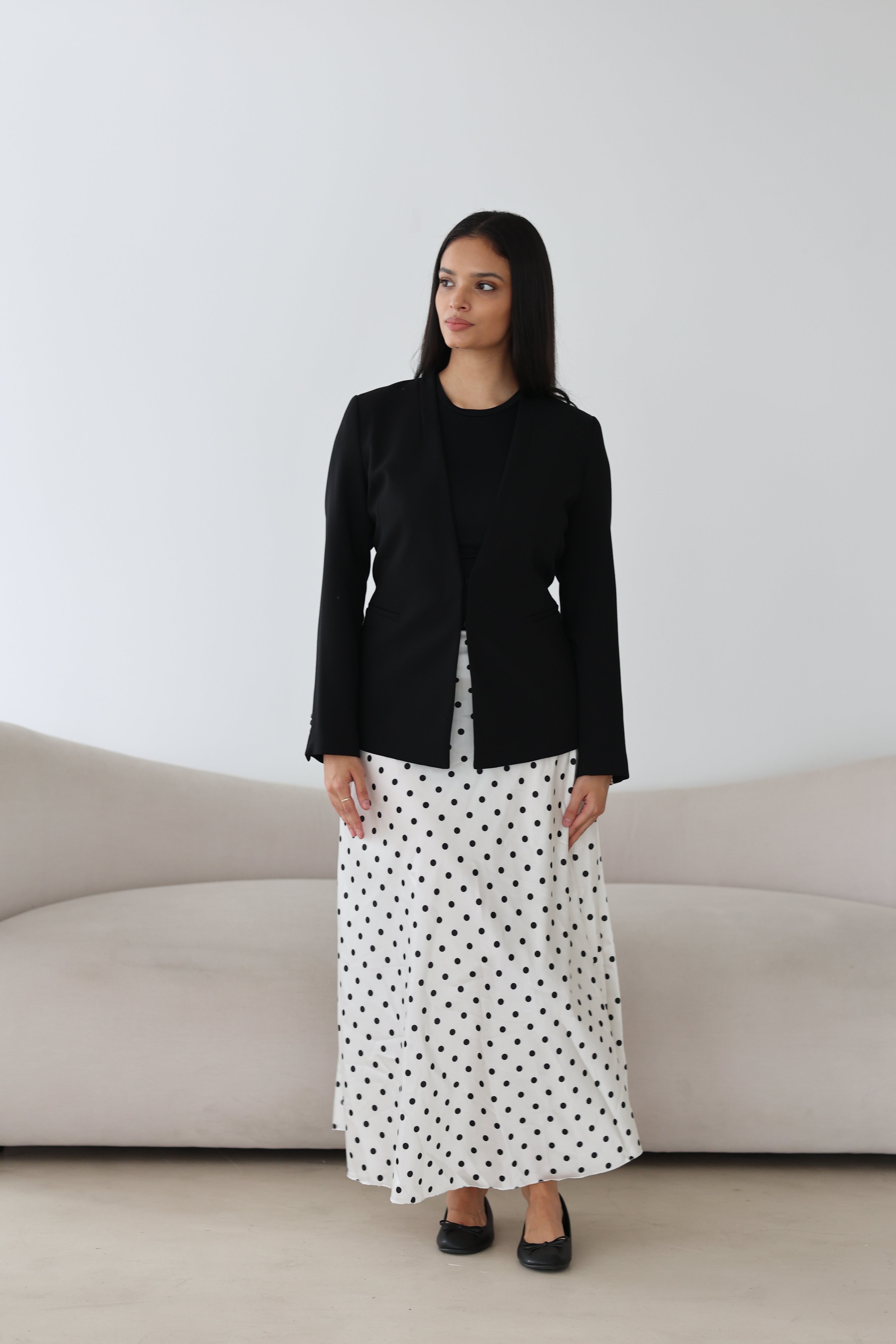 Polka Dot Satinrock