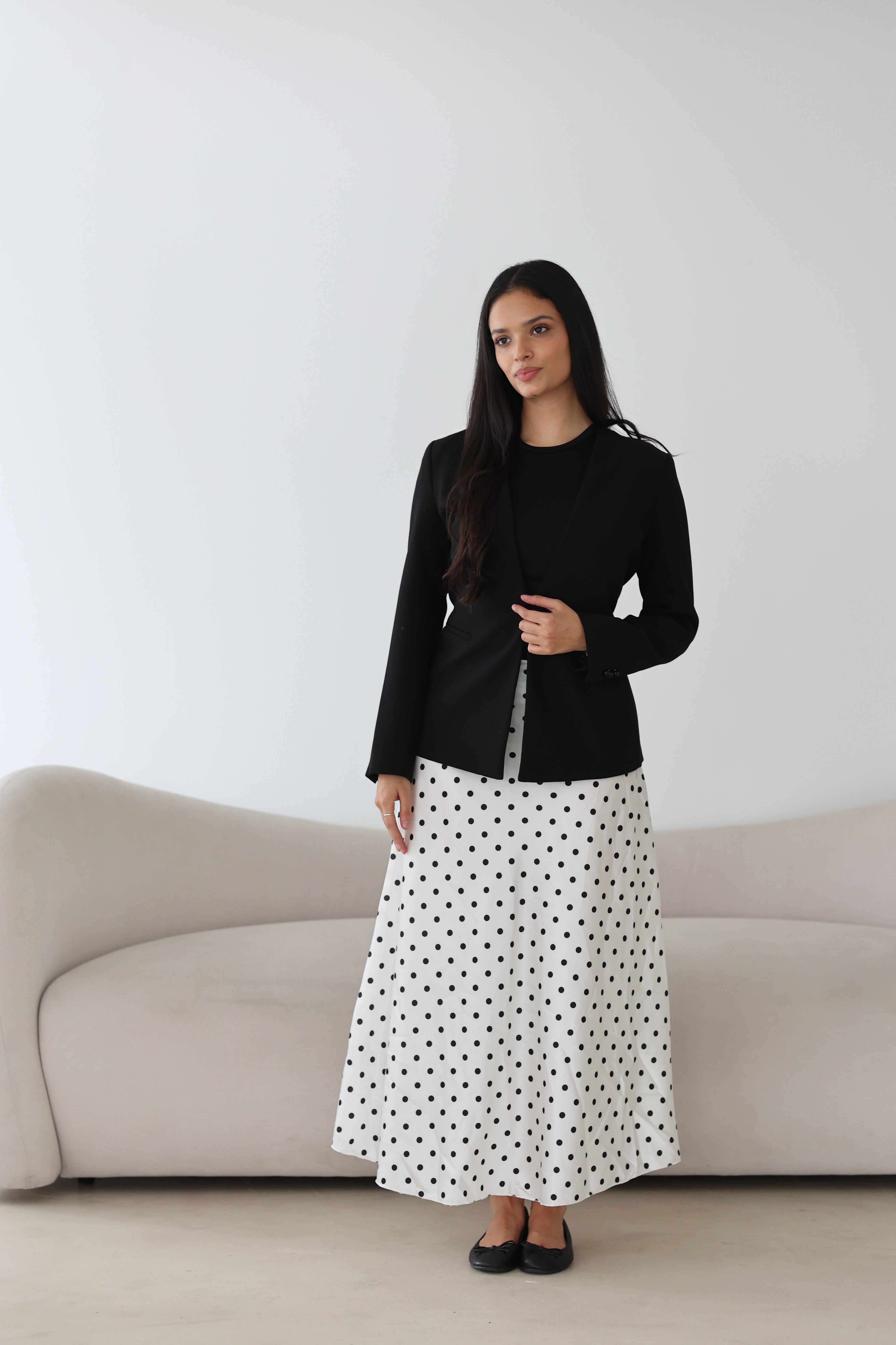 Polka Dot Satinrock