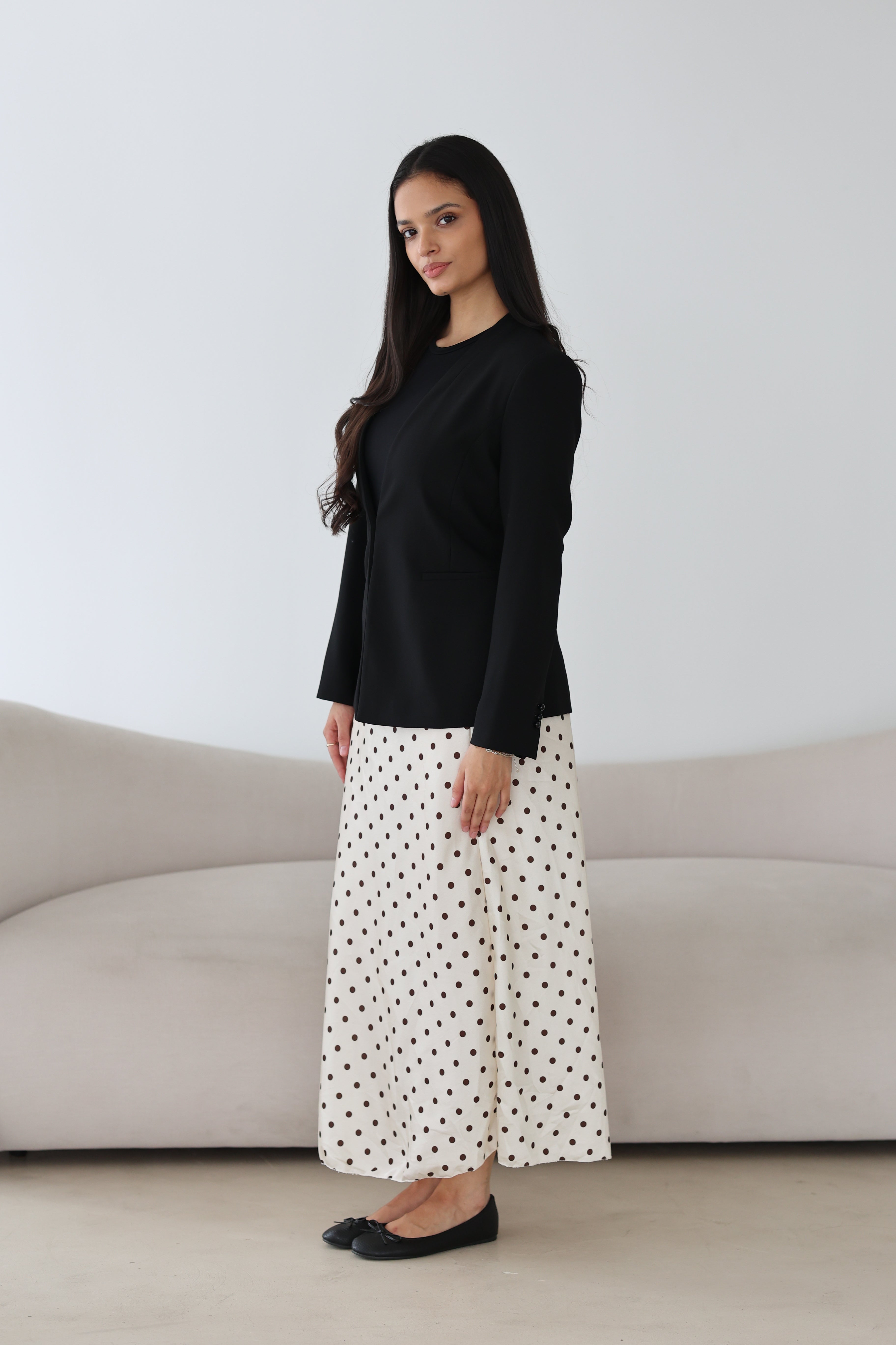 Polka Dot Satinrock
