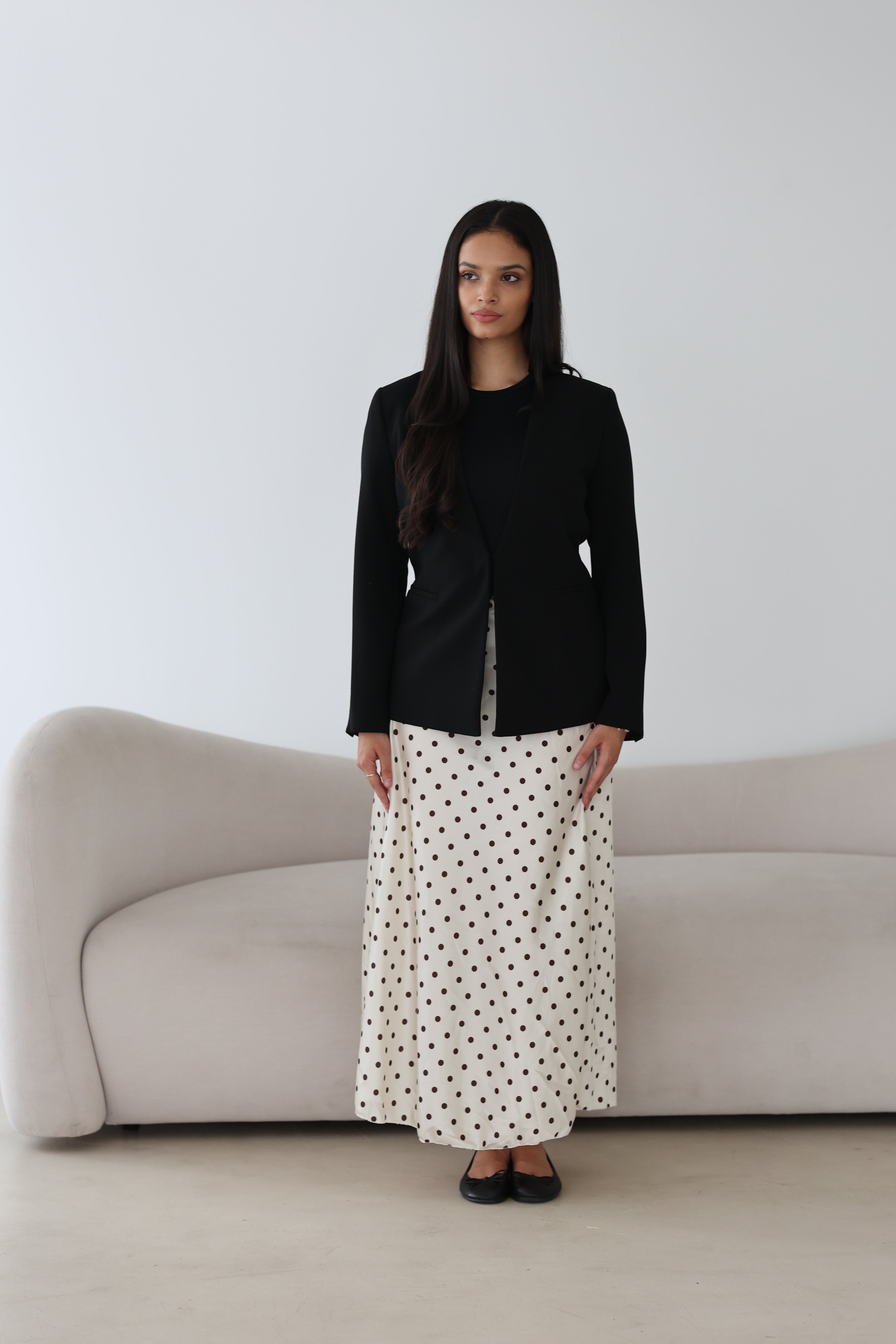 Polka Dot Satinrock