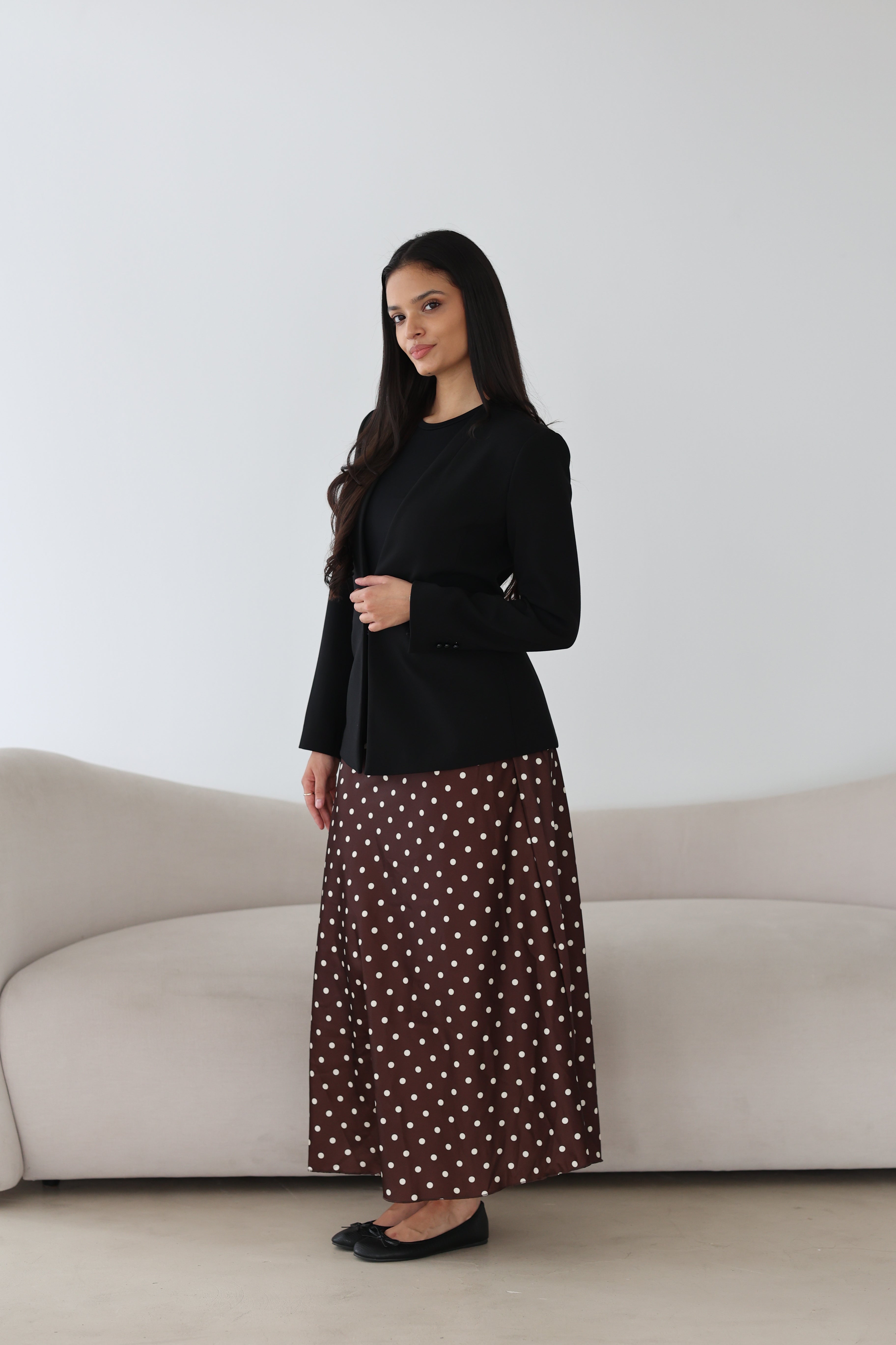 Polka Dot Satinrock