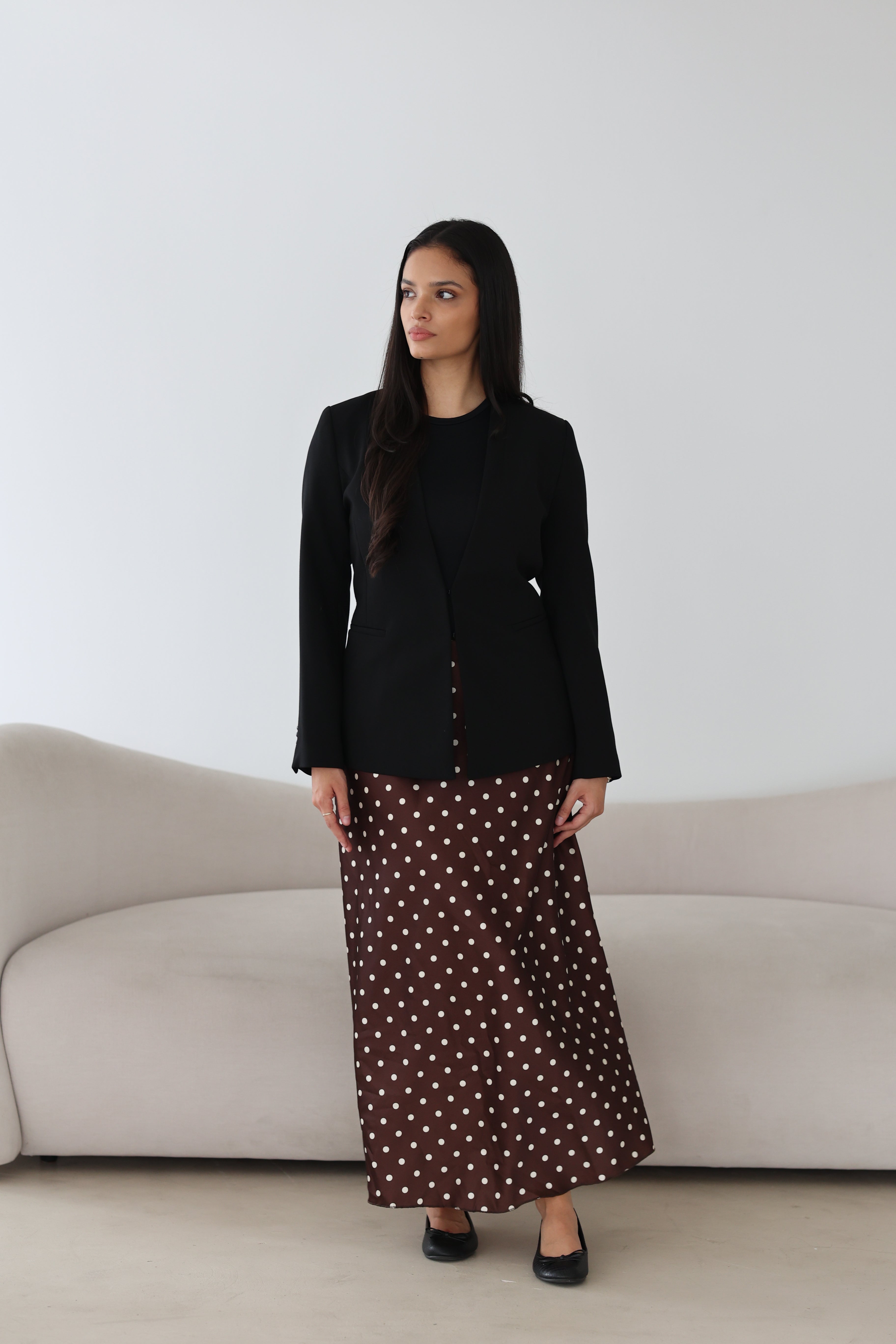 Polka Dot Satinrock
