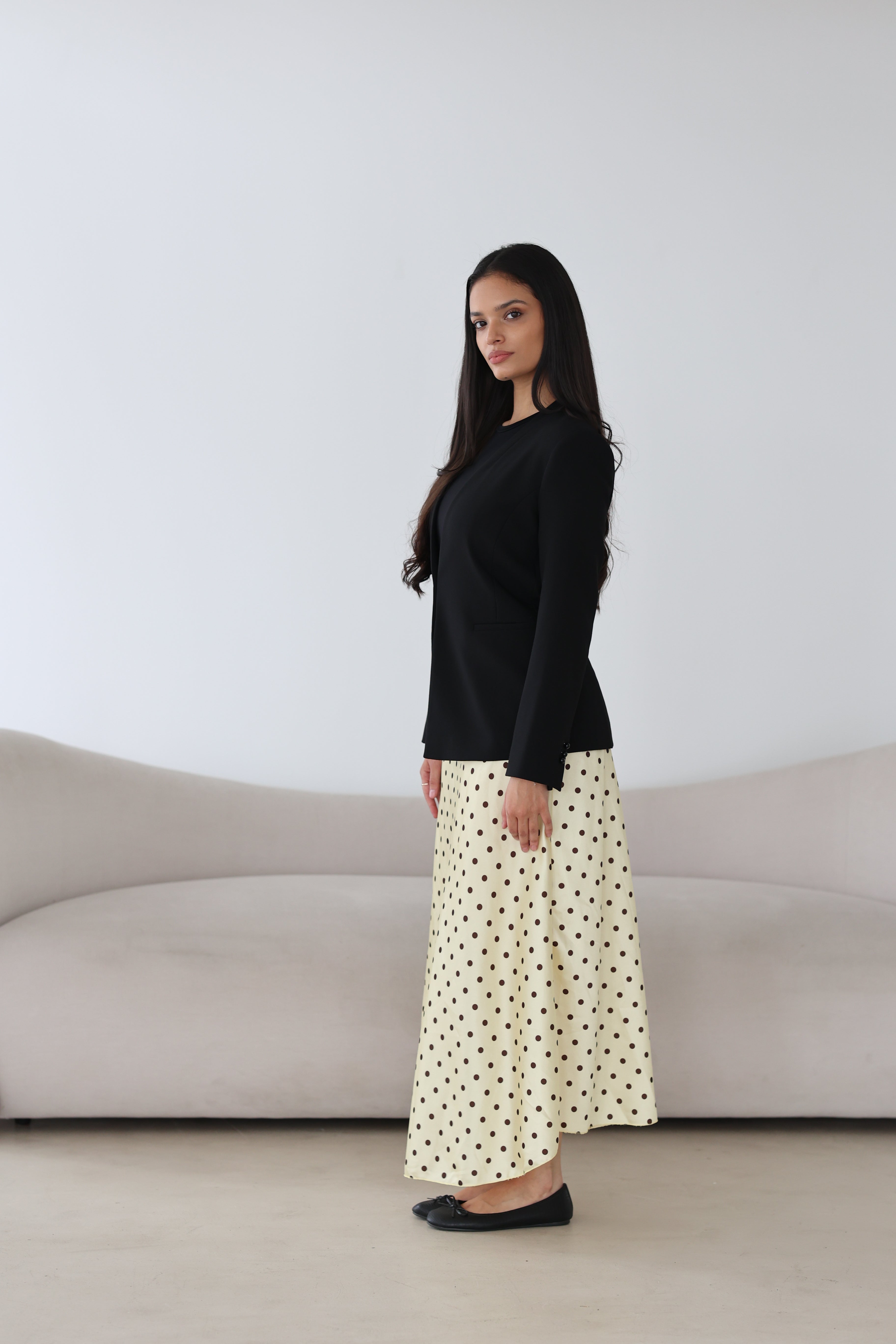 Polka Dot Satinrock