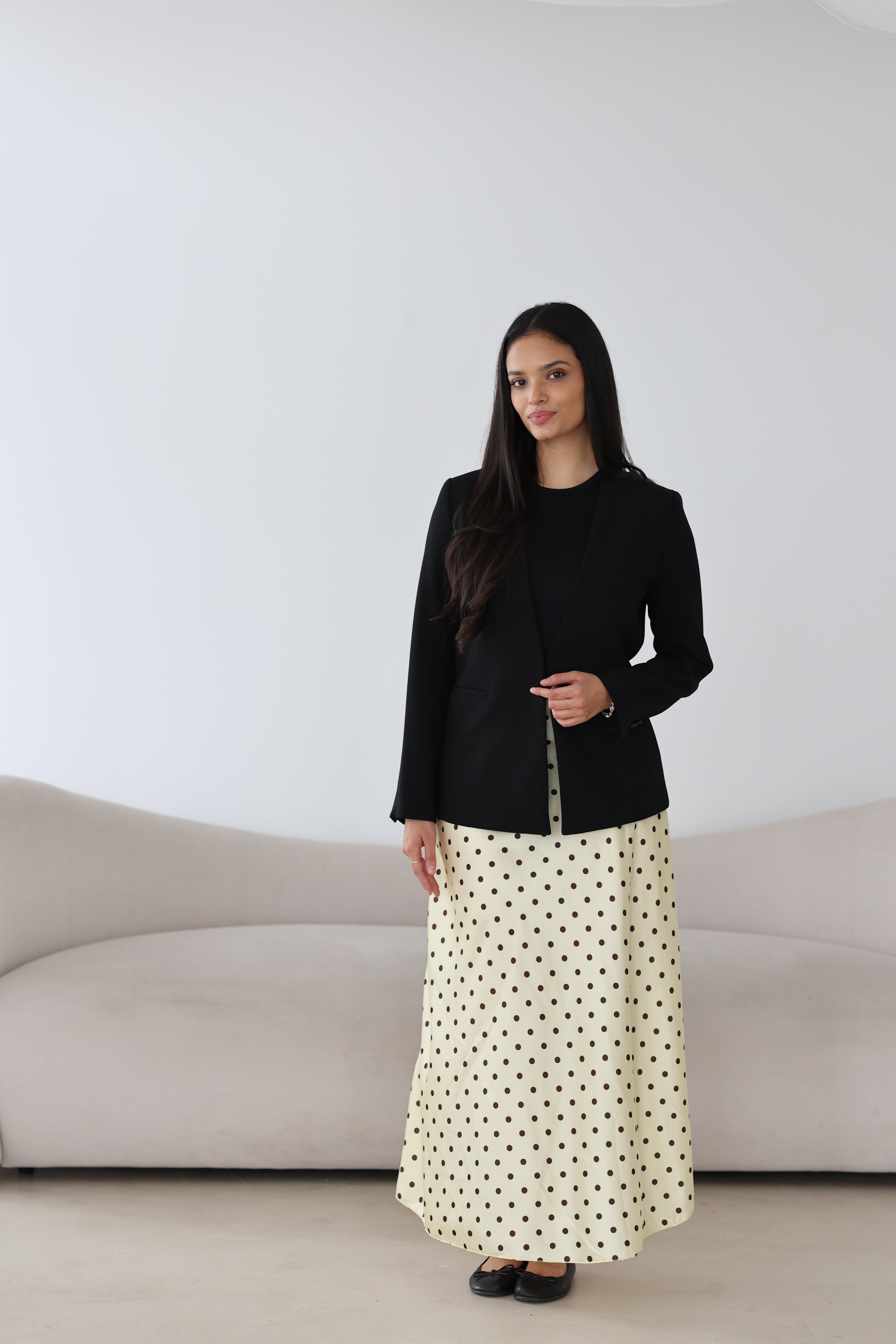 Polka Dot Satinrock