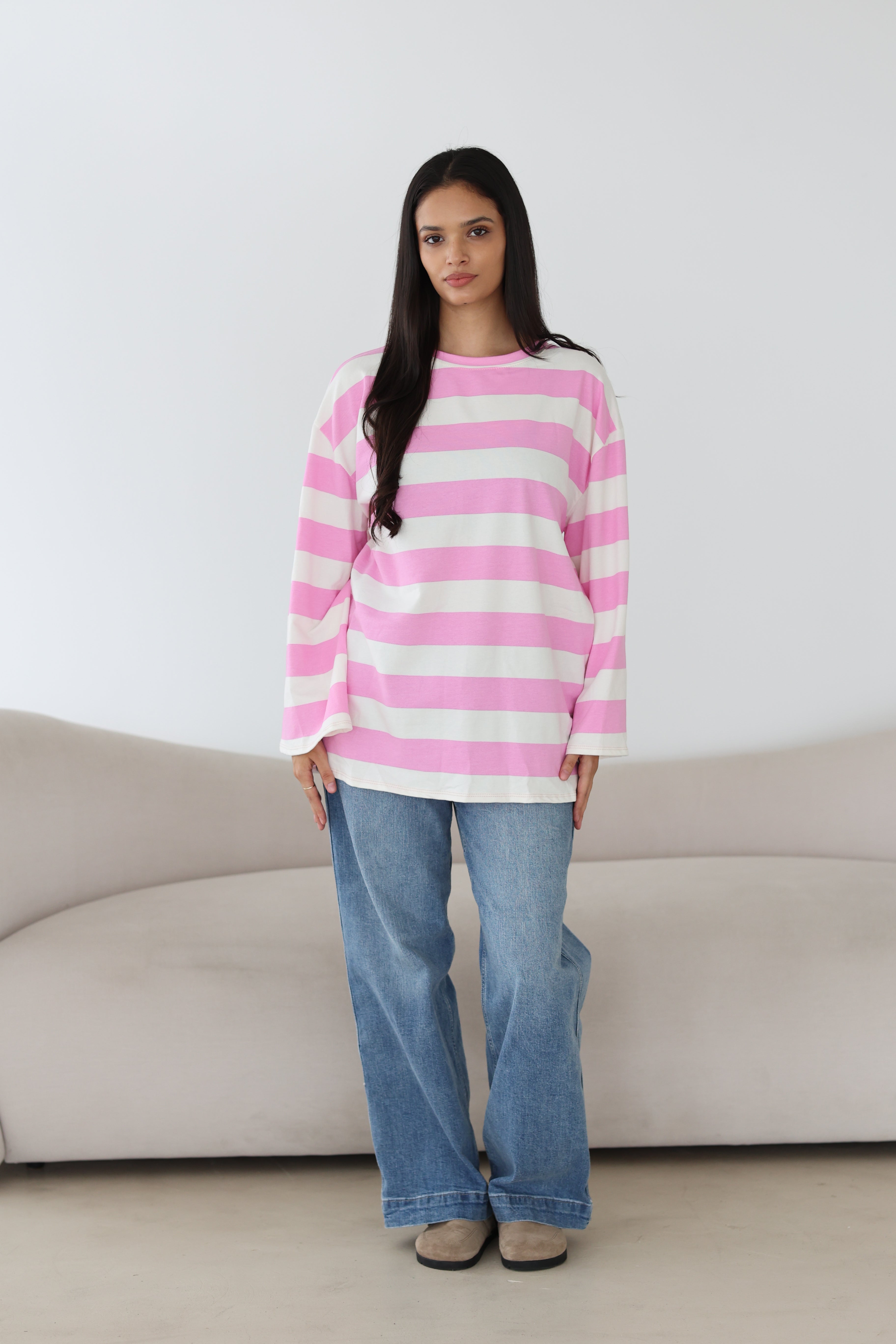 Gestreiftes Basic Longsleeve