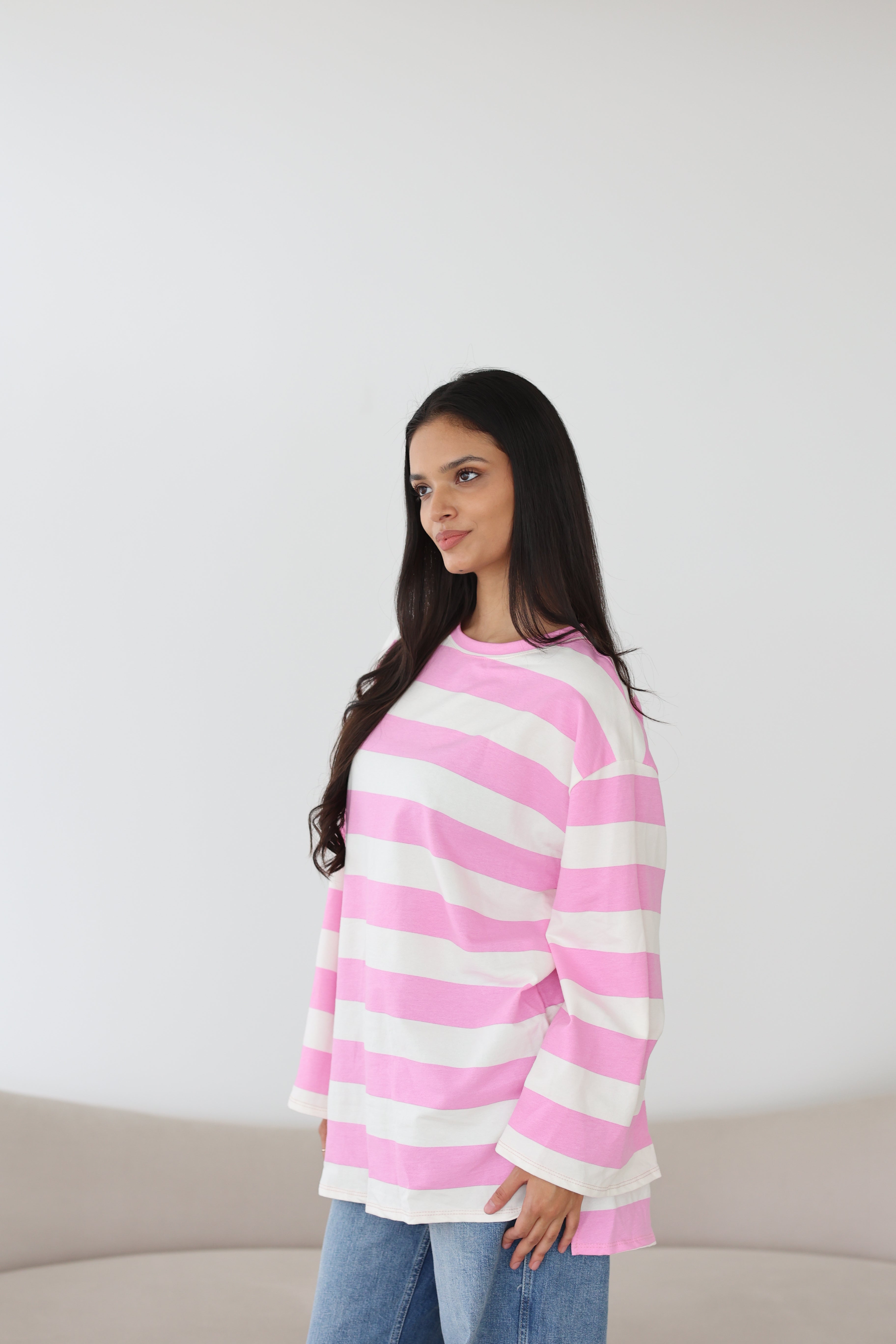 Gestreiftes Basic Longsleeve