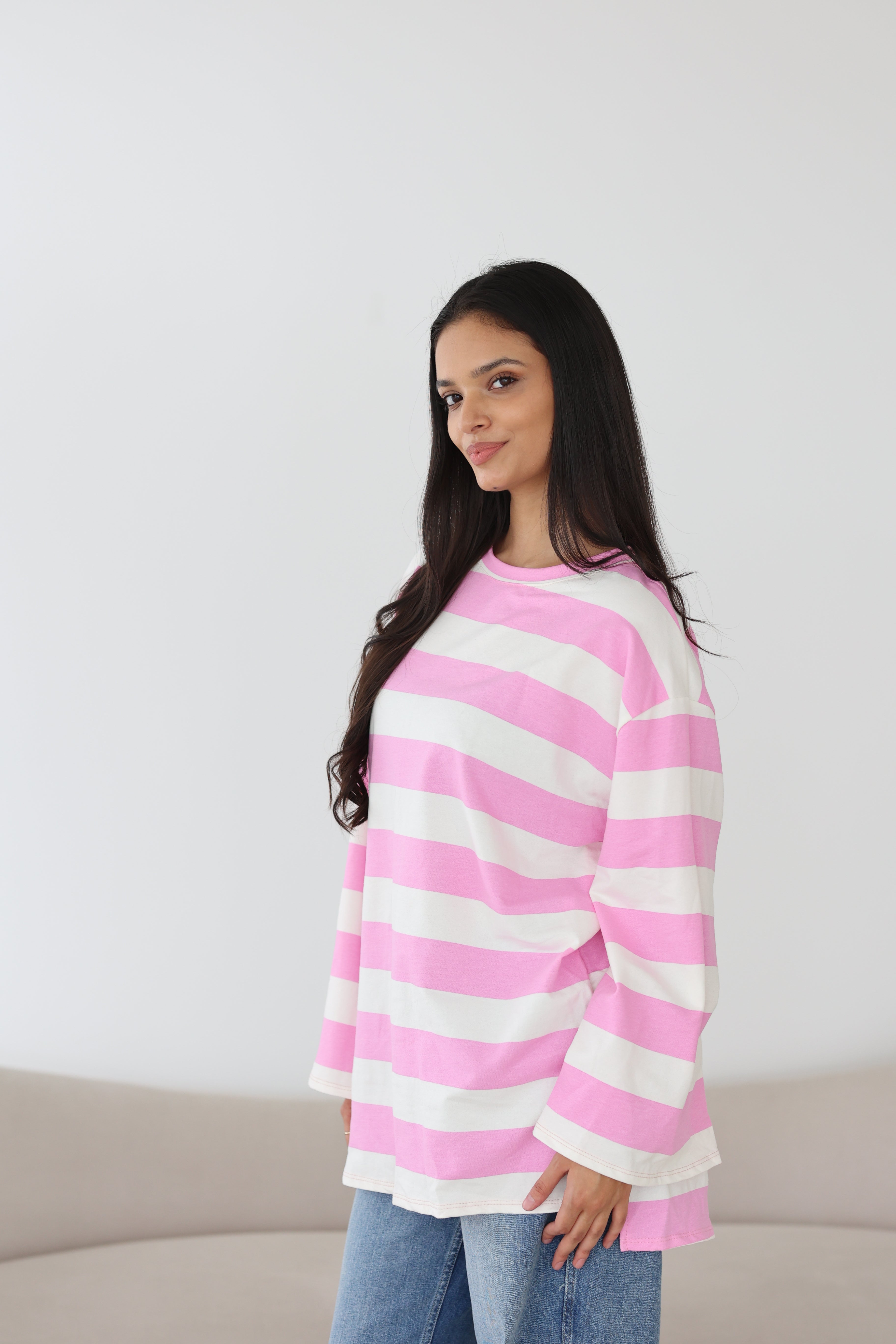 Gestreiftes Basic Longsleeve