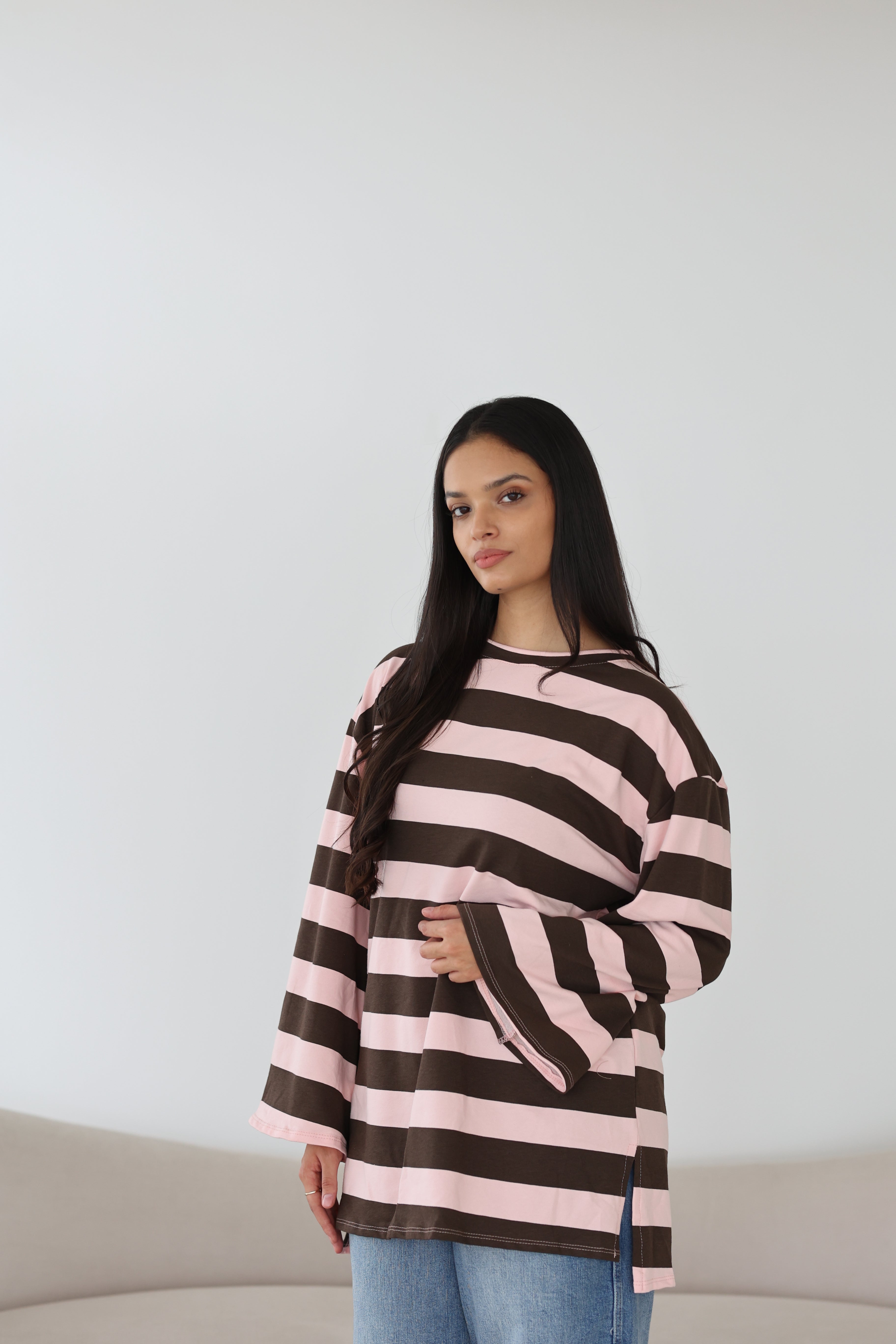 Gestreiftes Basic Longsleeve