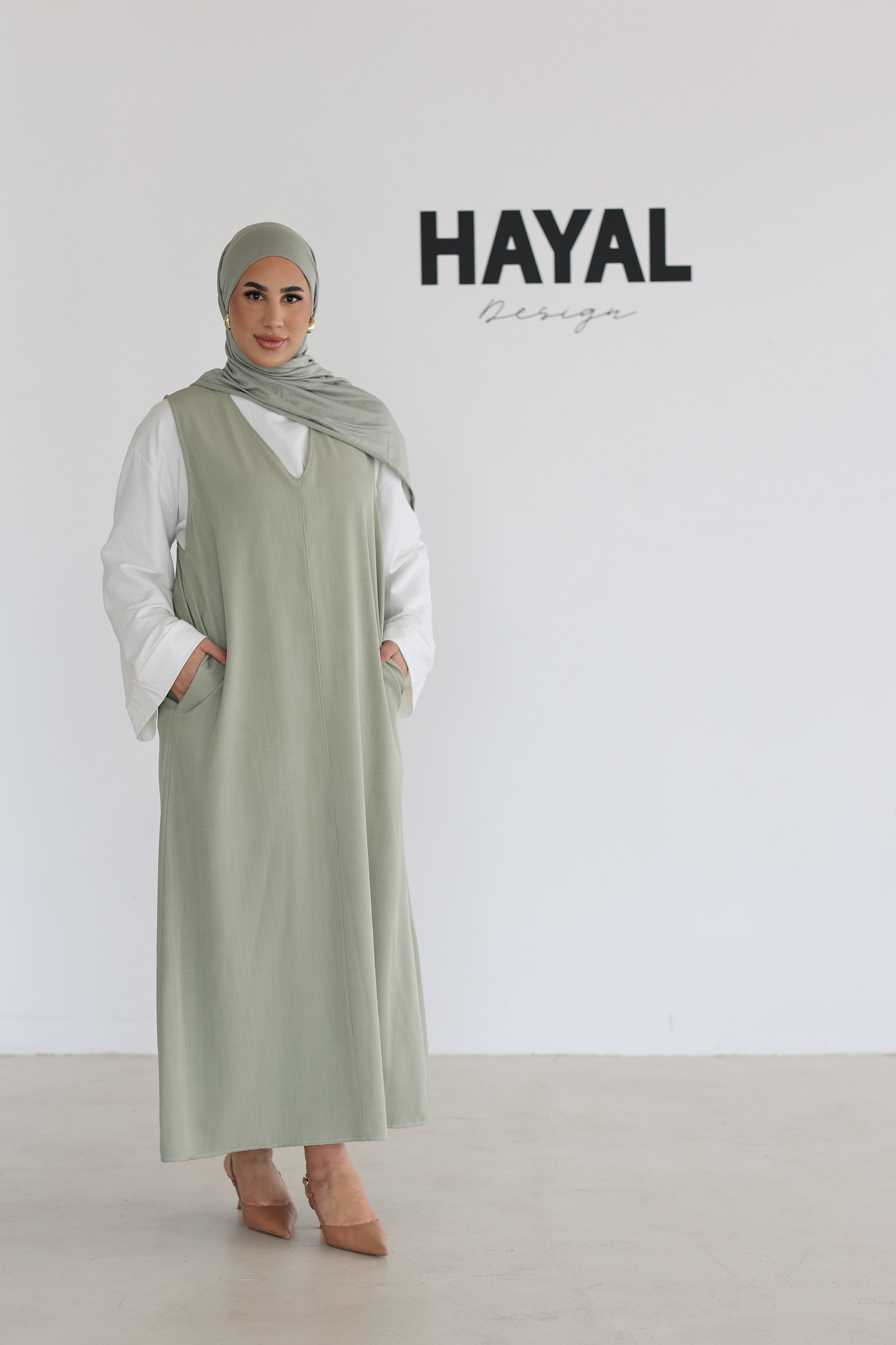 Ärmelloses Maxikleid