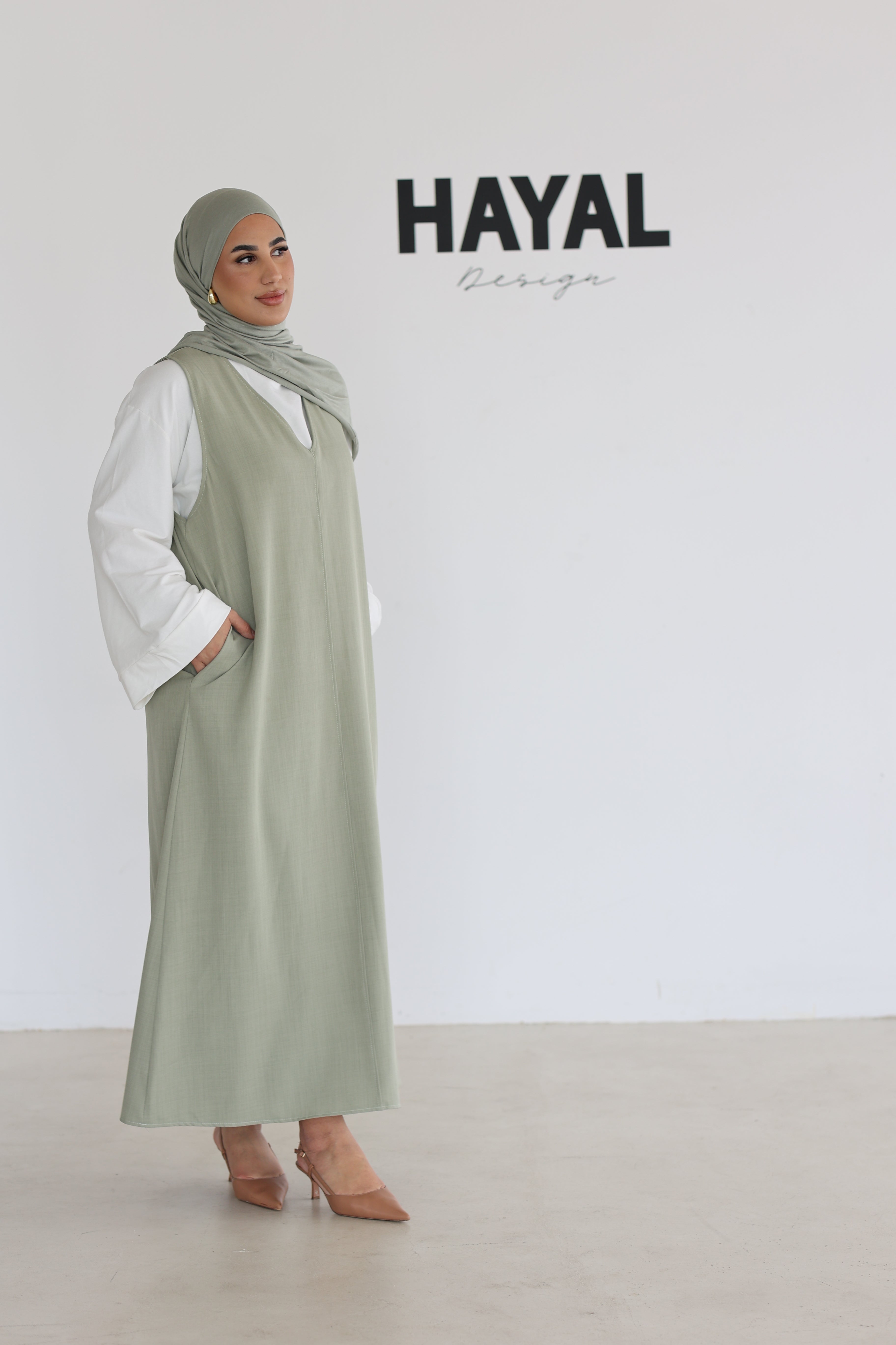 Ärmelloses Maxikleid