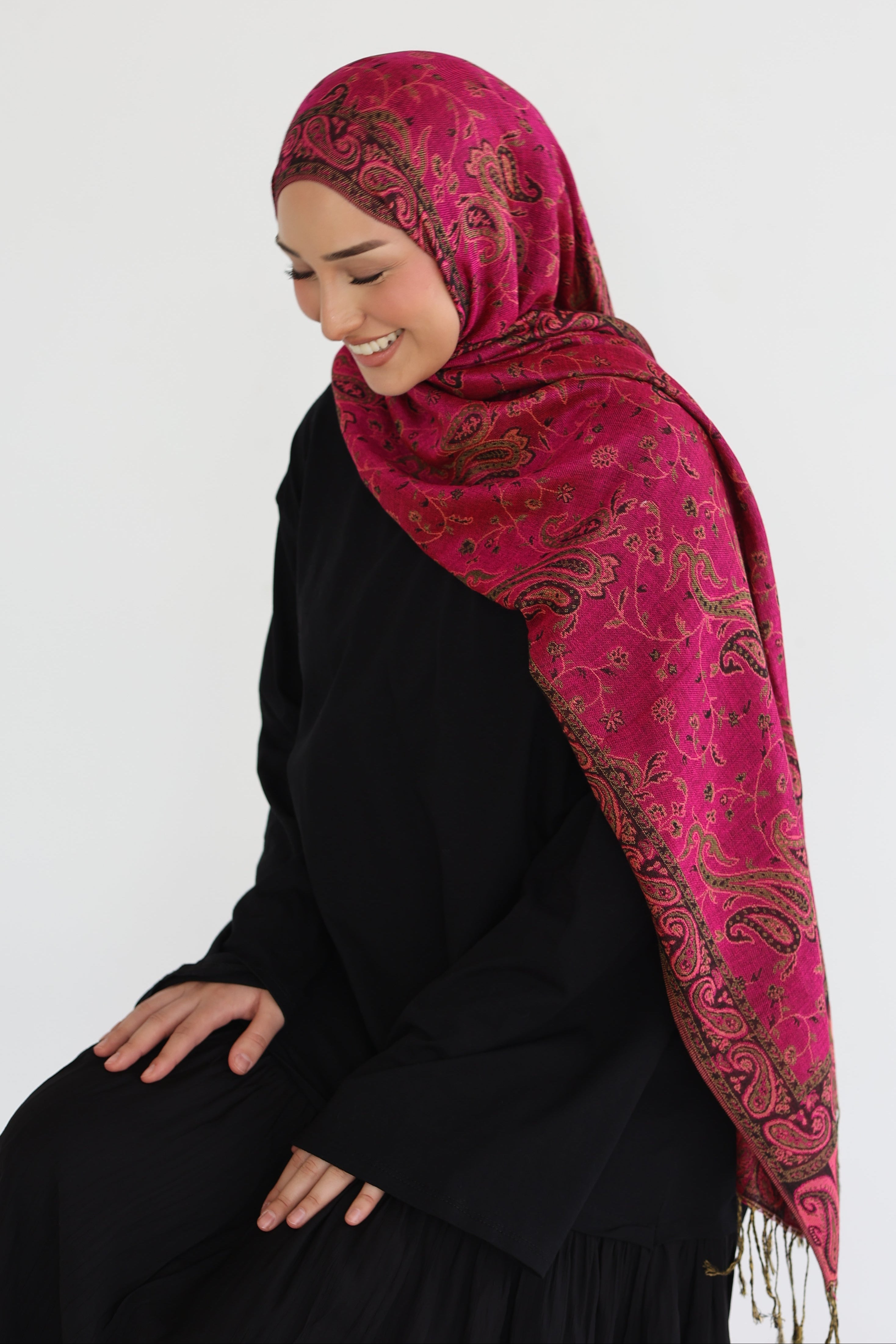 Premium Pashmina in Cotton Candy