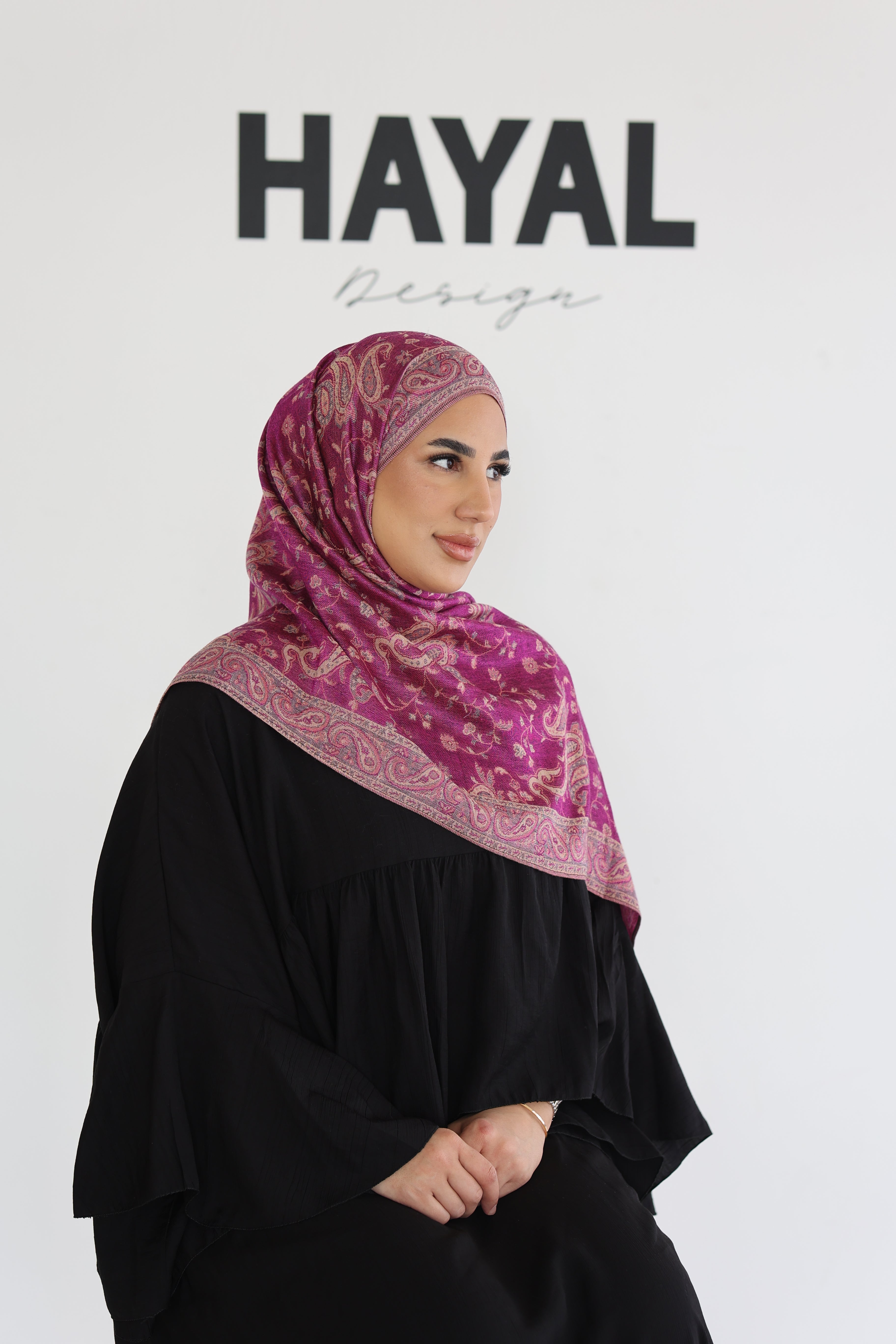 Premium Pashmina in Plum
