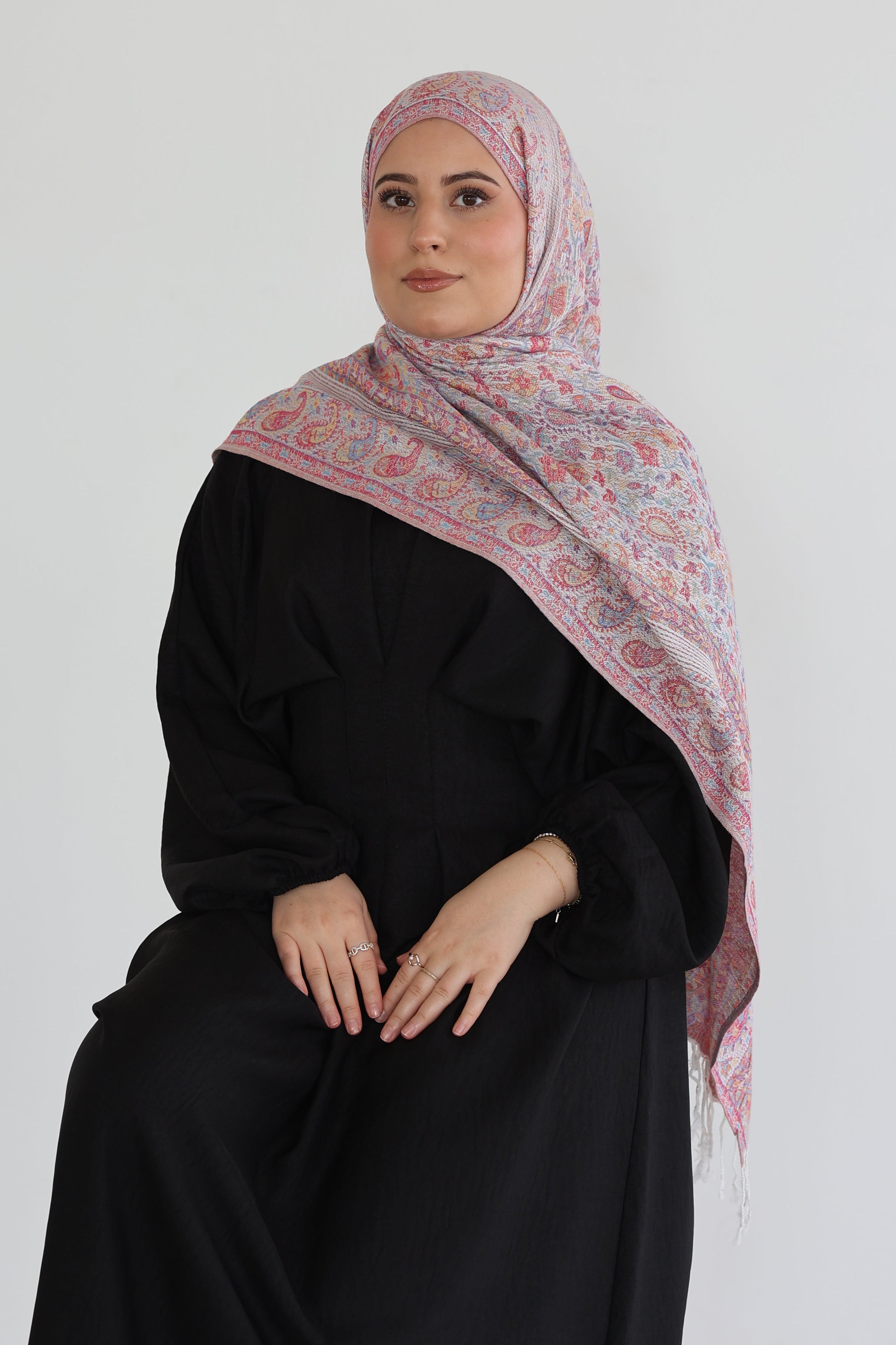 Premium Pashmina in Blush Berry
