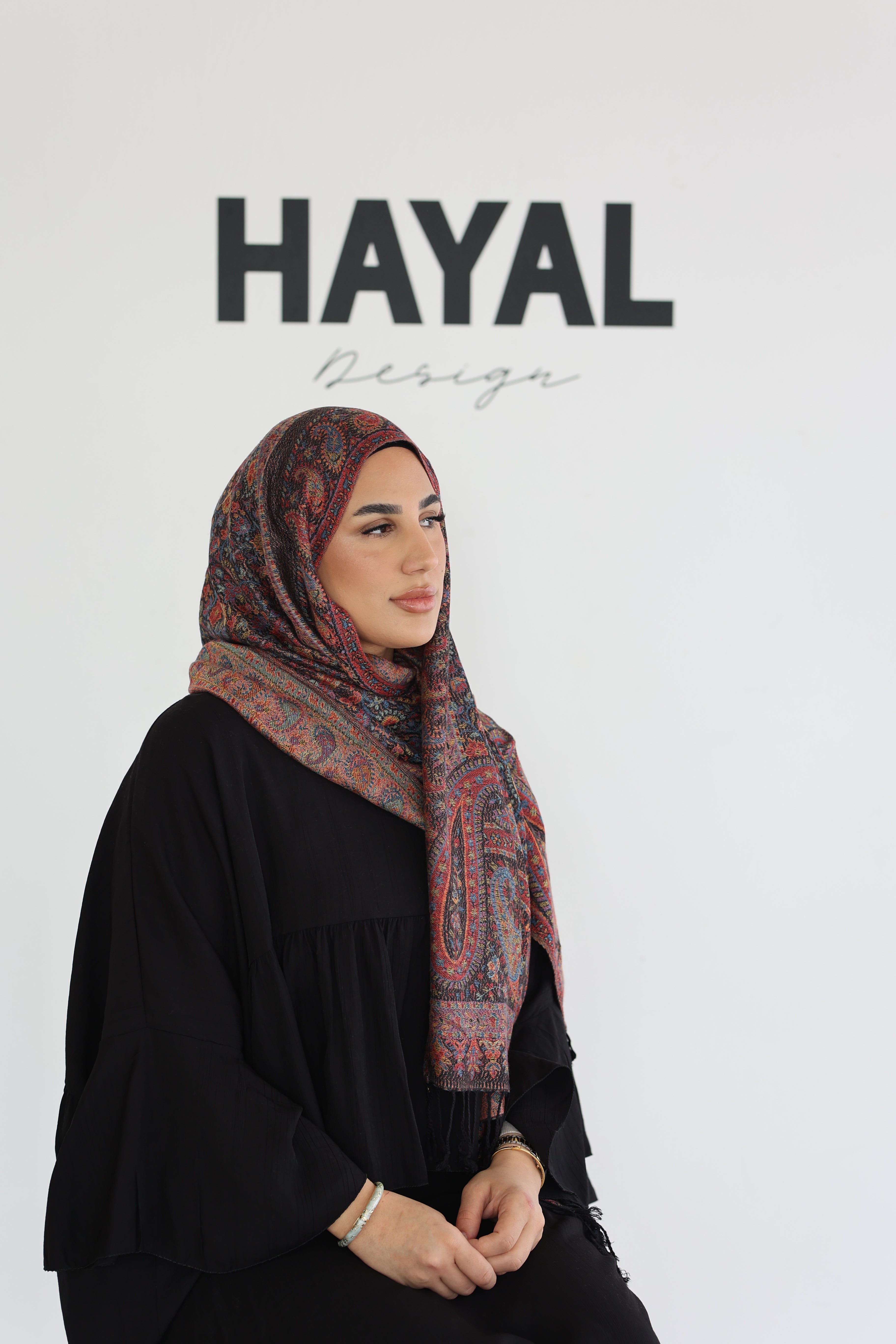 Premium Pashmina in Black Pearl