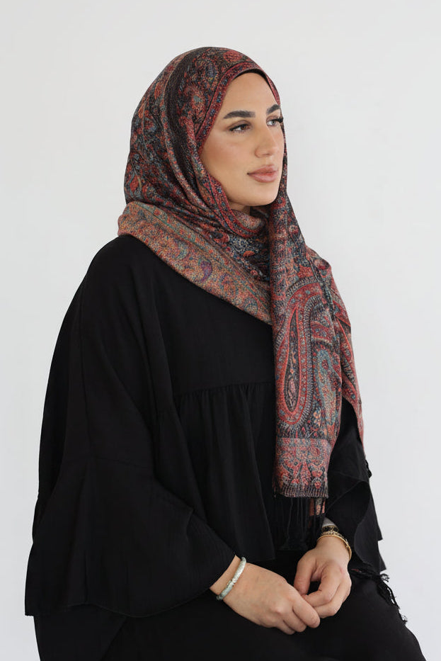 Premium Pashmina in Black Pearl