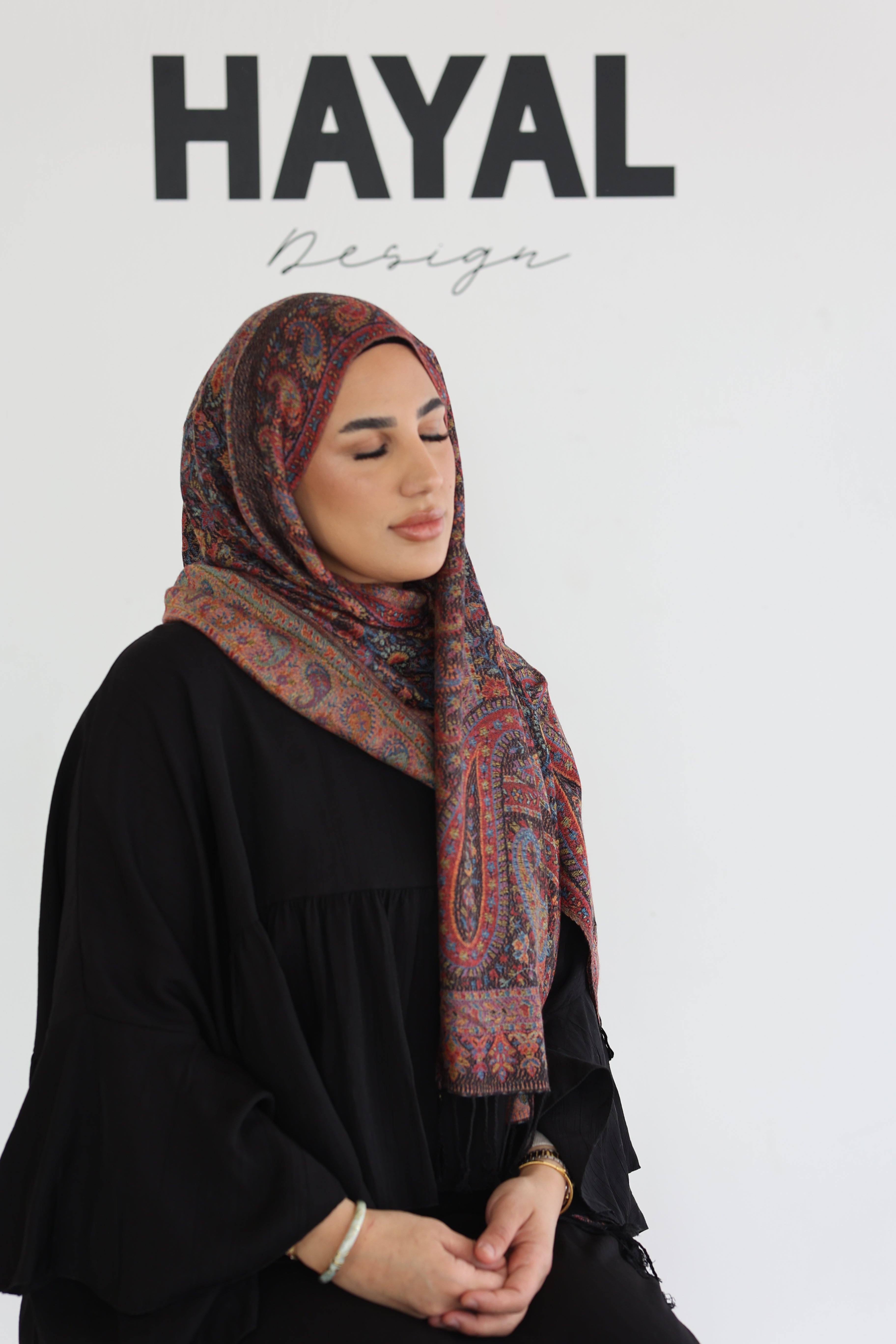 Premium Pashmina in Black Pearl
