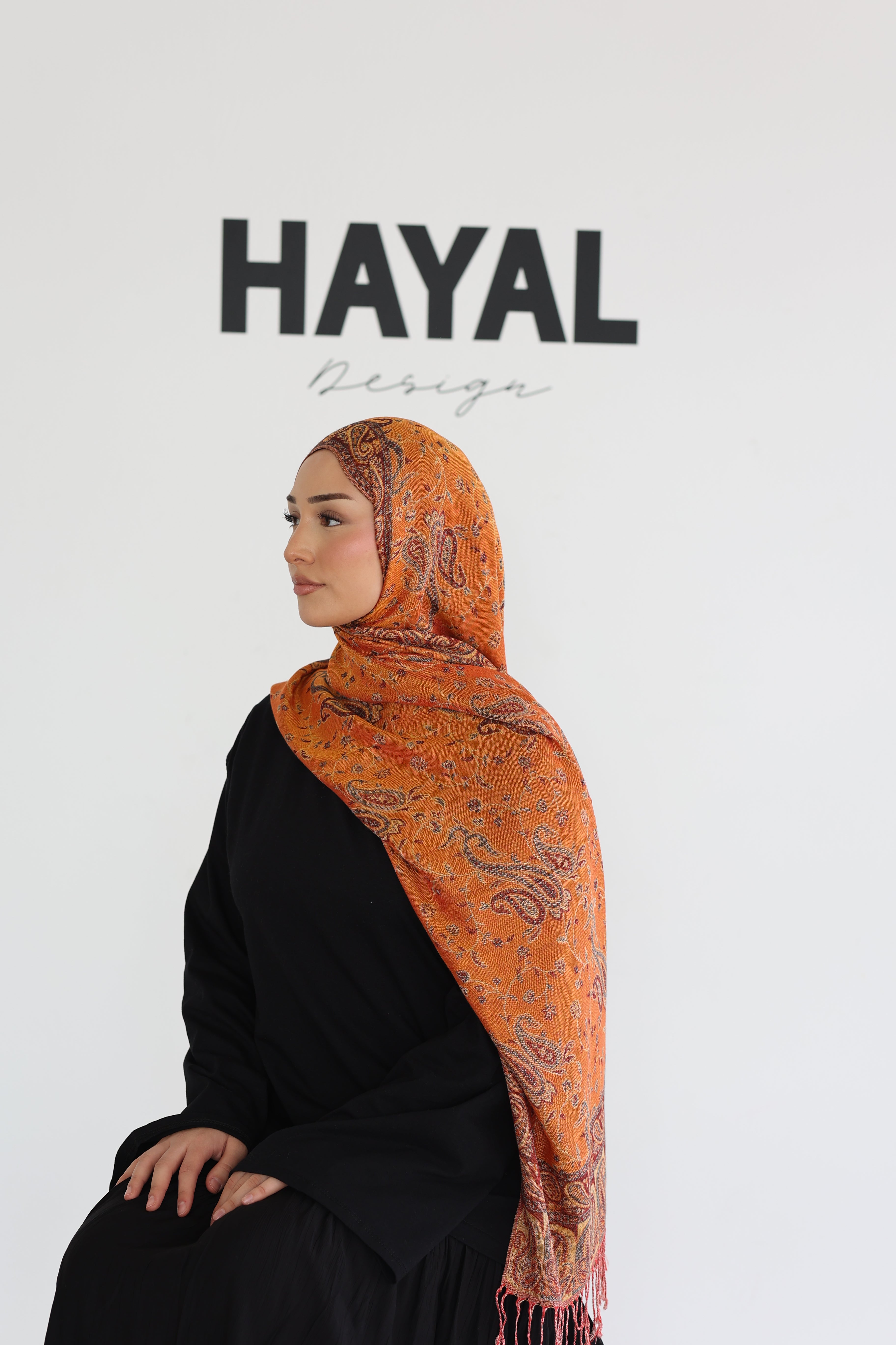 Premium Pashmina in Honey Mango