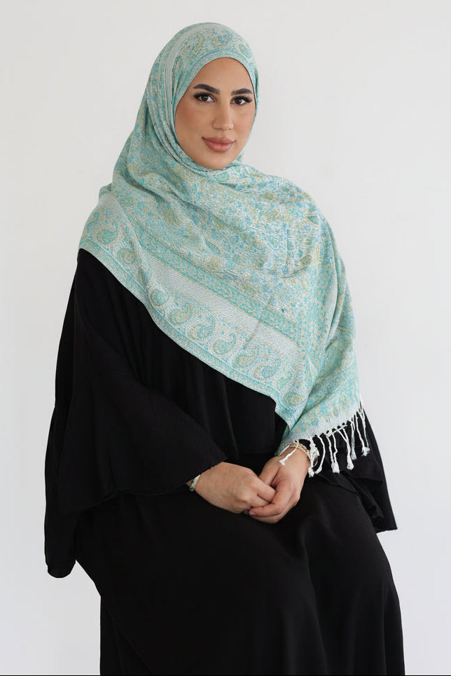 Premium Pashmina in Pistachio Dream