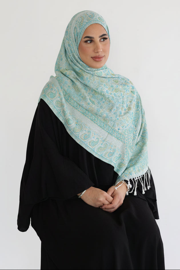 Premium Pashmina in Pistachio Dream