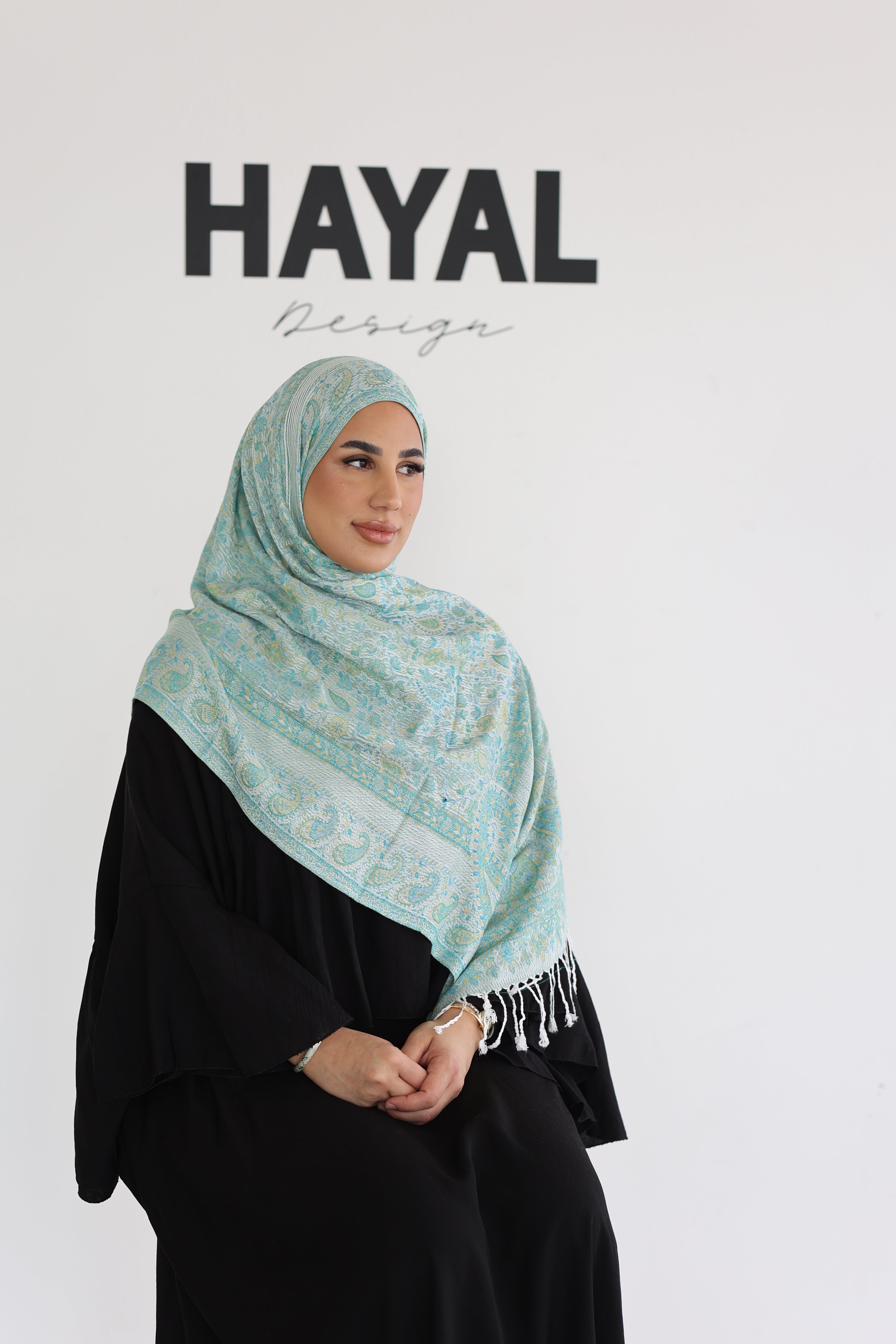 Premium Pashmina in Pistachio Dream