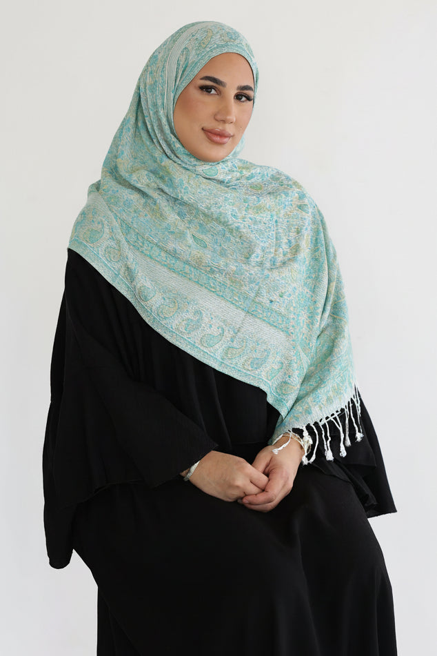 Premium Pashmina in Pistachio Dream