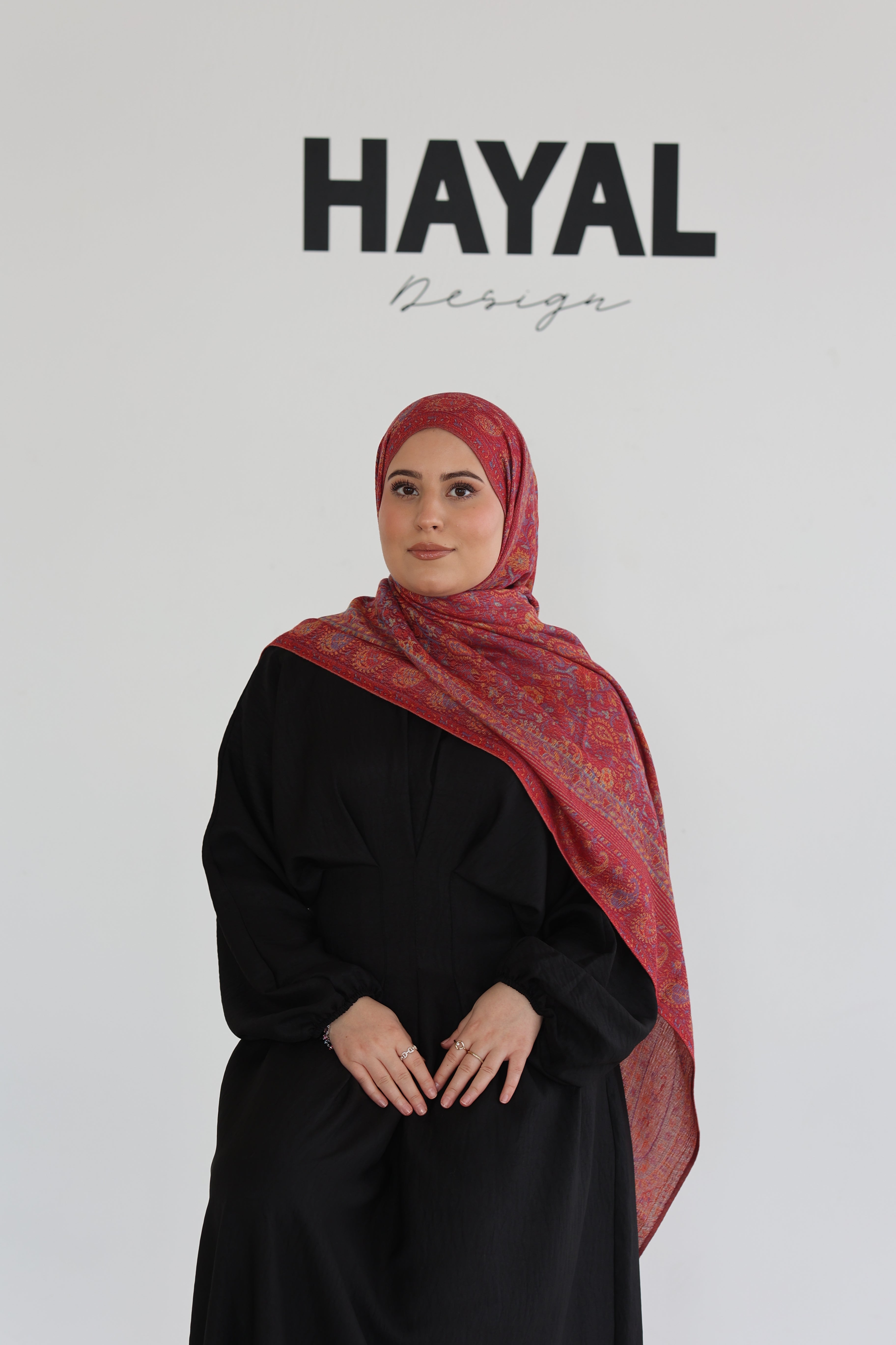 Premium Pashmina in Cherry