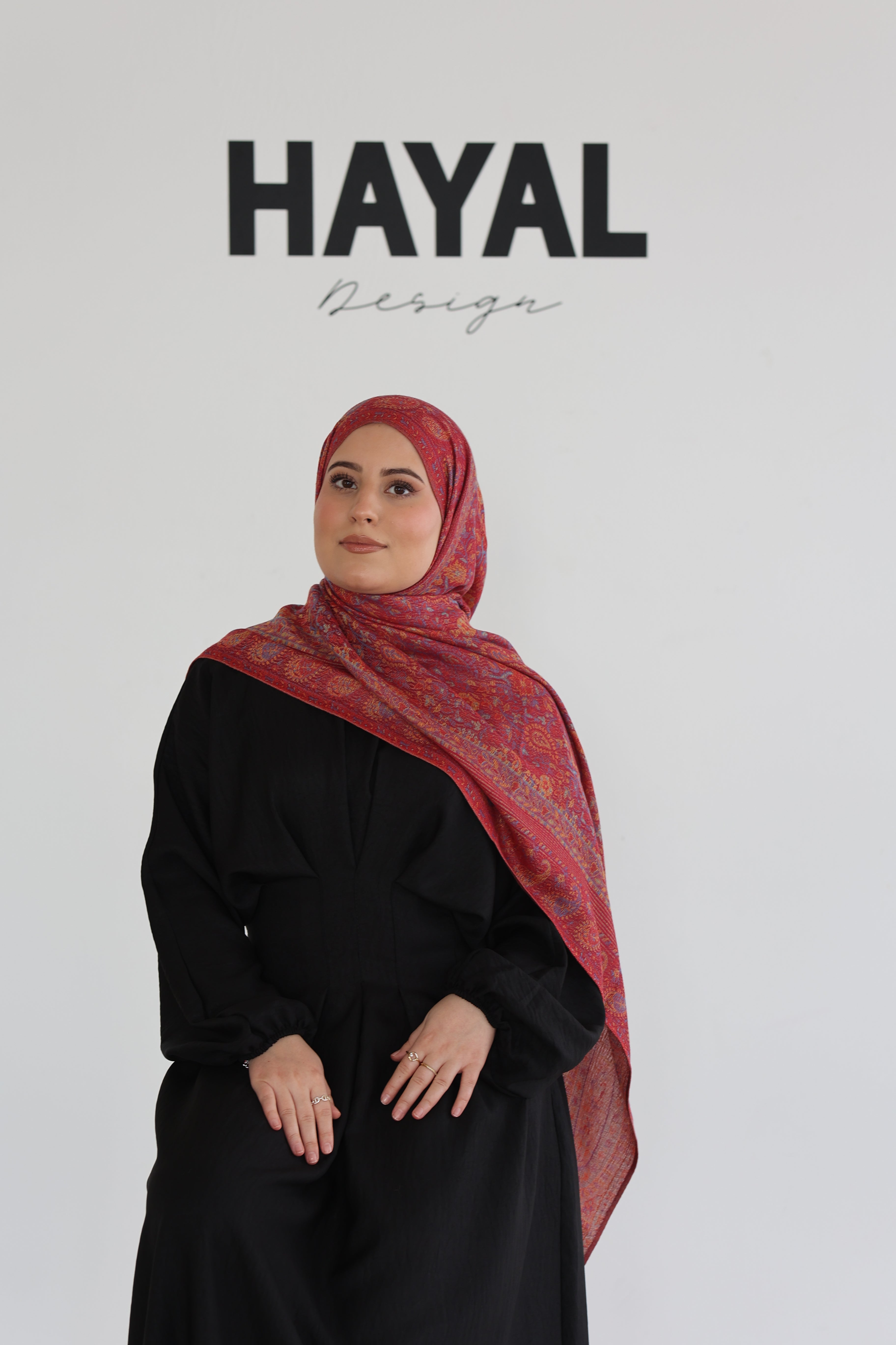 Premium Pashmina in Cherry