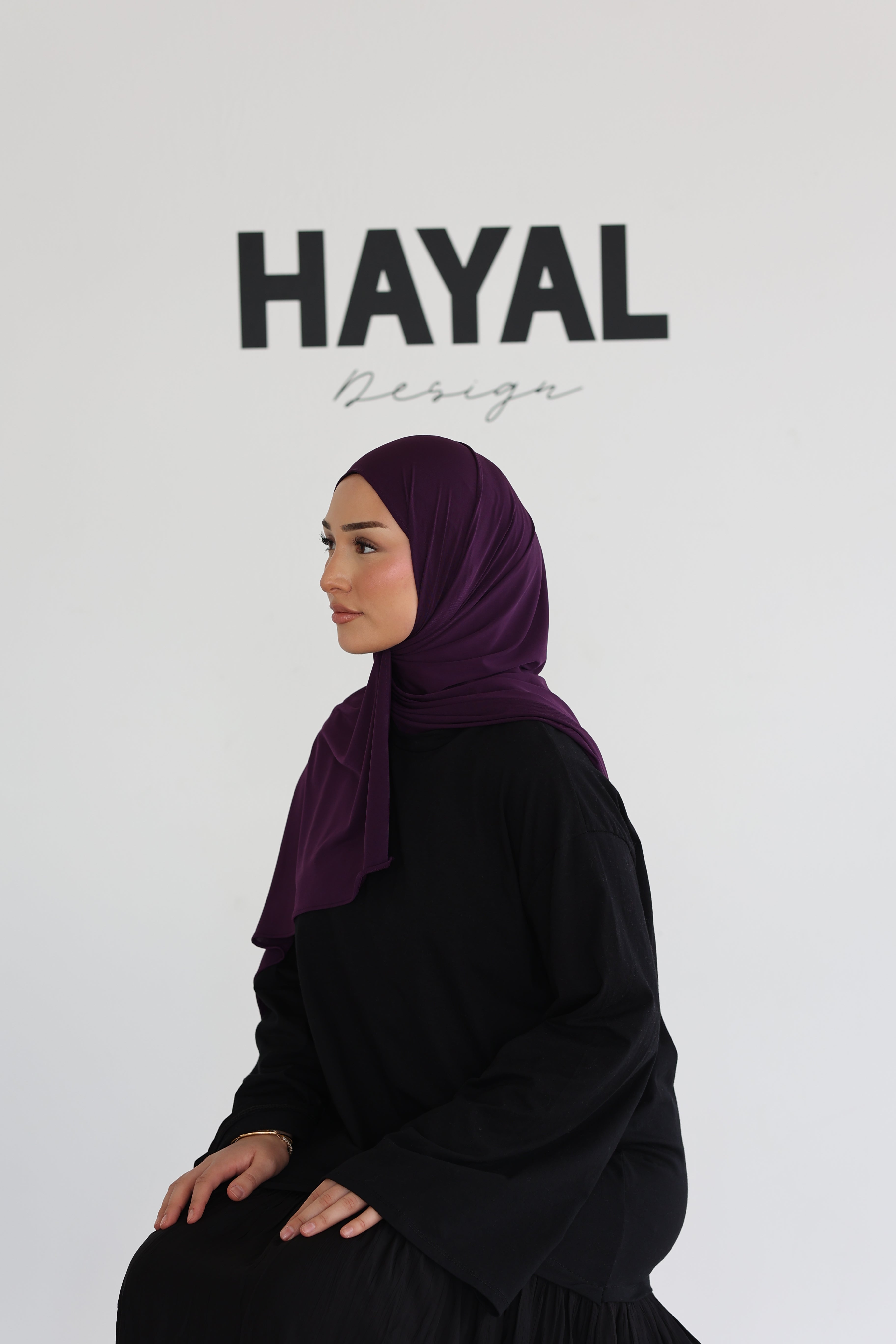 Liquid Jersey in Aubergine