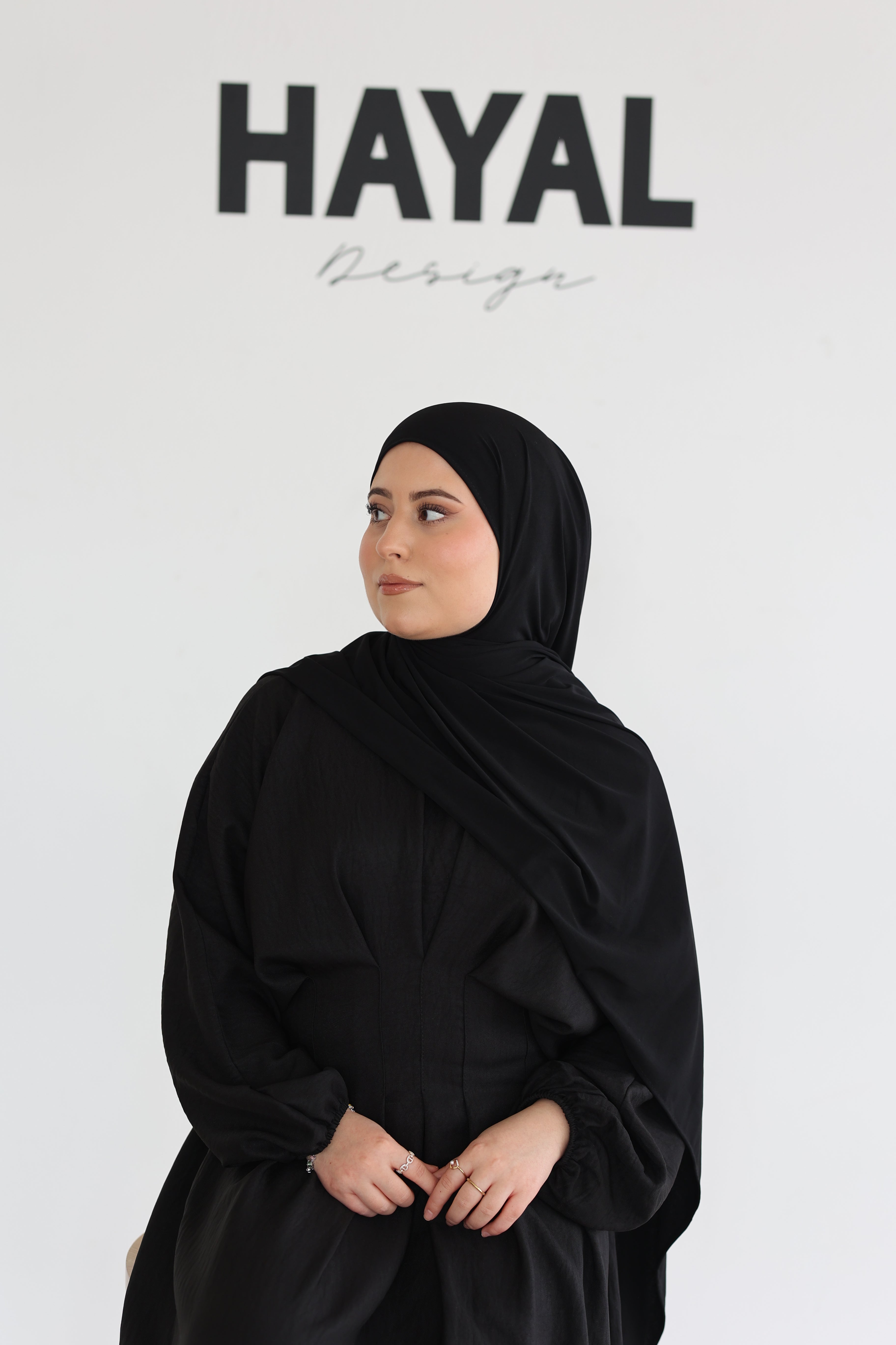 Liquid Jersey in Schwarz