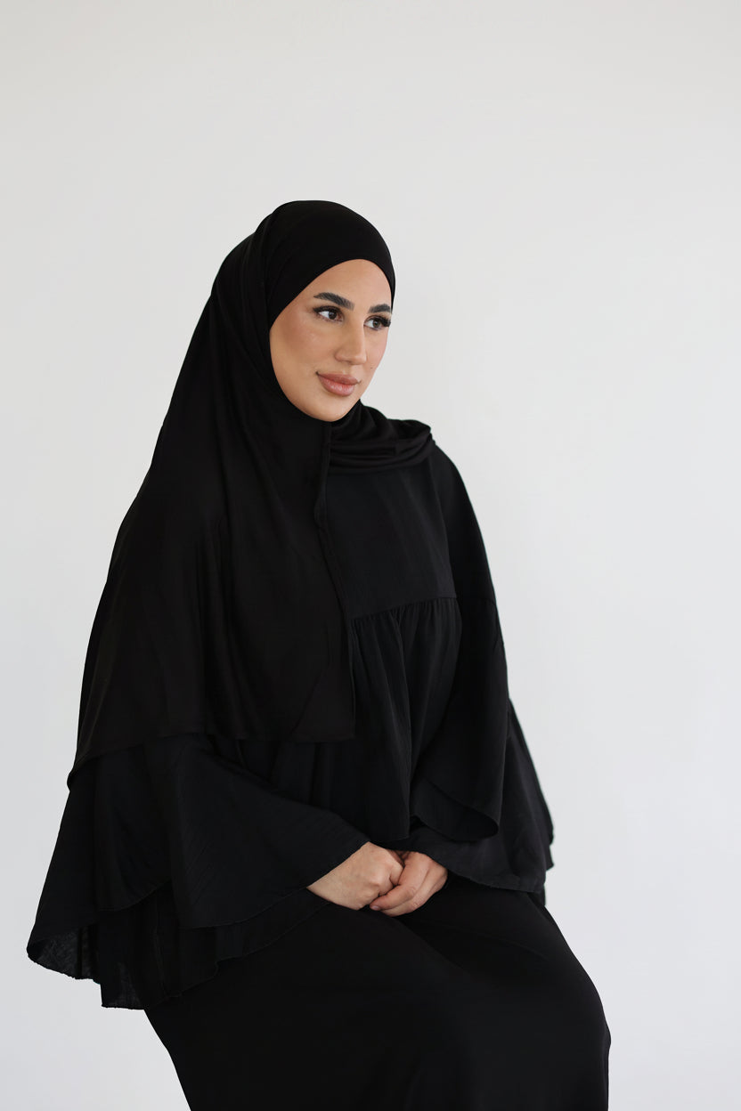 Basic Jersey in Schwarz