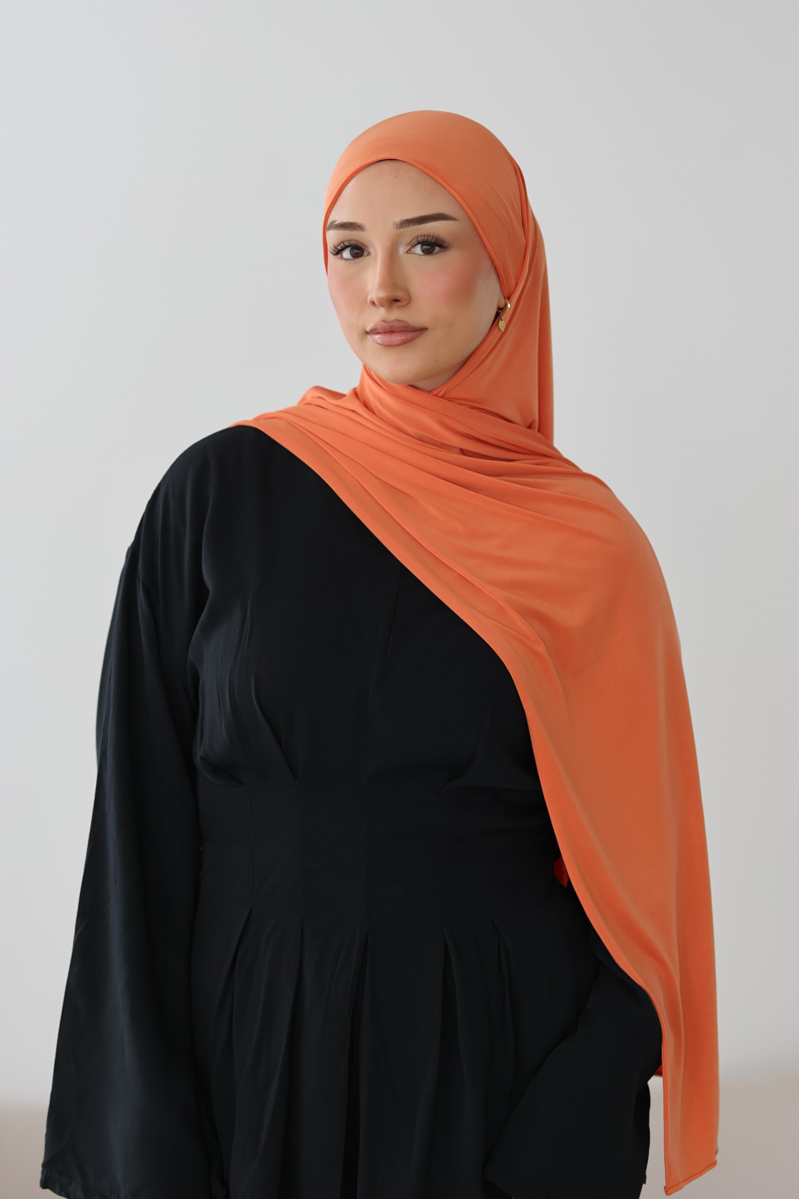 Liquid Jersey in Papaya
